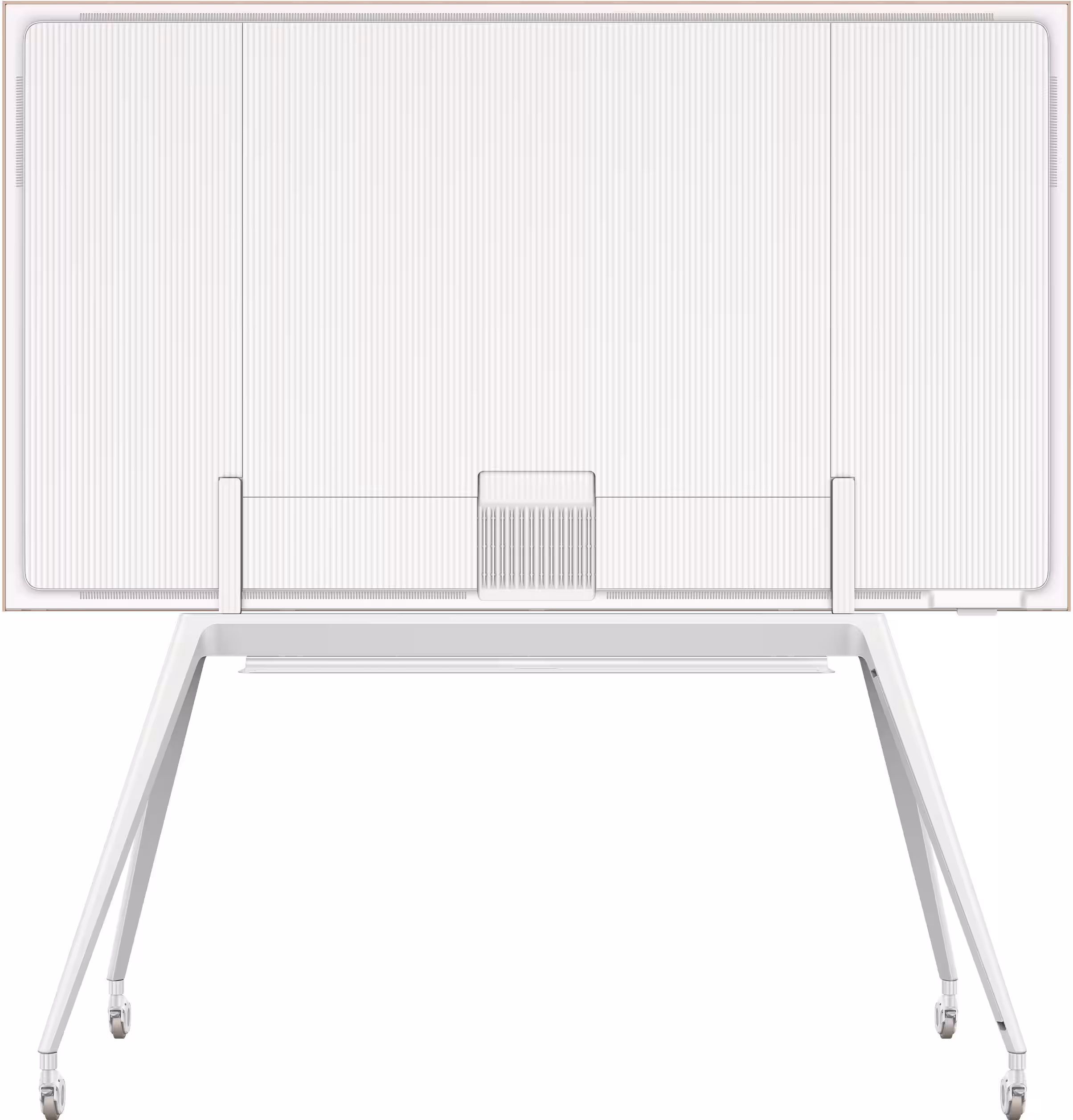 NXTVISION TV Movable Floor Stand for 55”- 85” TCL NXTVISION TVs with Magnetic Decorative Cover - White - Image 6