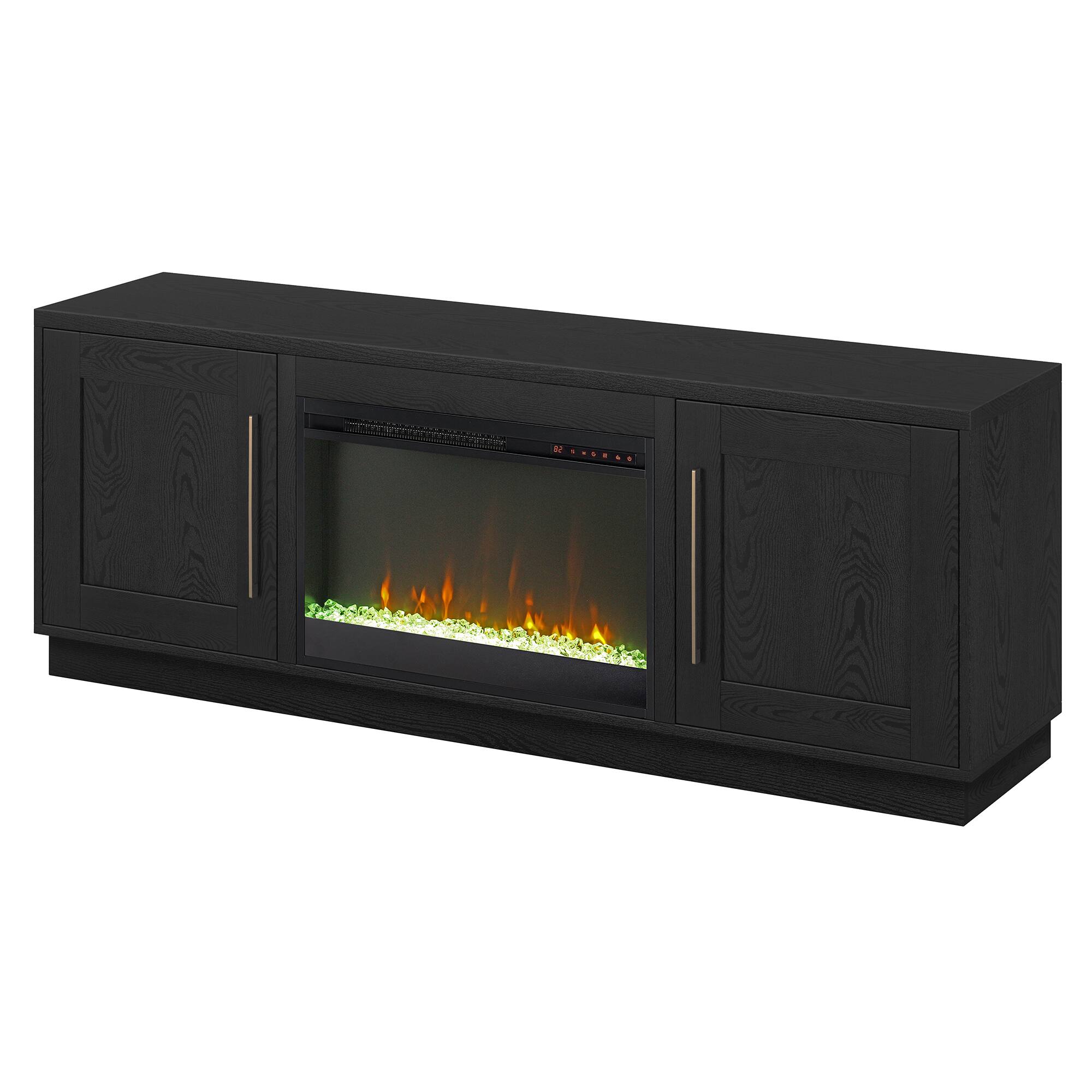 Camden&Wells - Cove Crystal Fireplace TV Stand for Most TVs up to 75" - Obsidian - Image 4