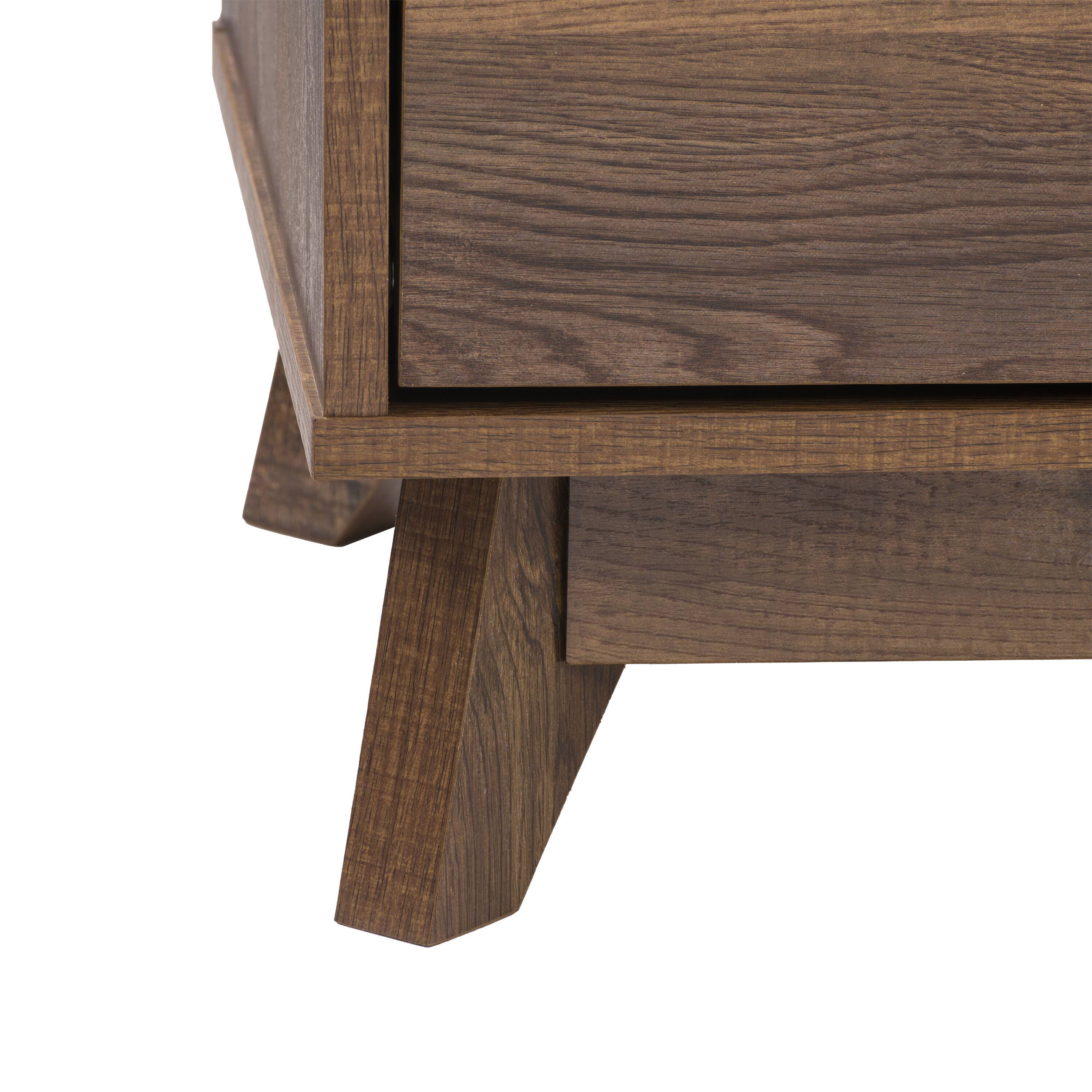 CorLiving - Hollywood Collection TV Stand with Open and Closed Shelves for Most TVs up to 85" - Brown - Image 11