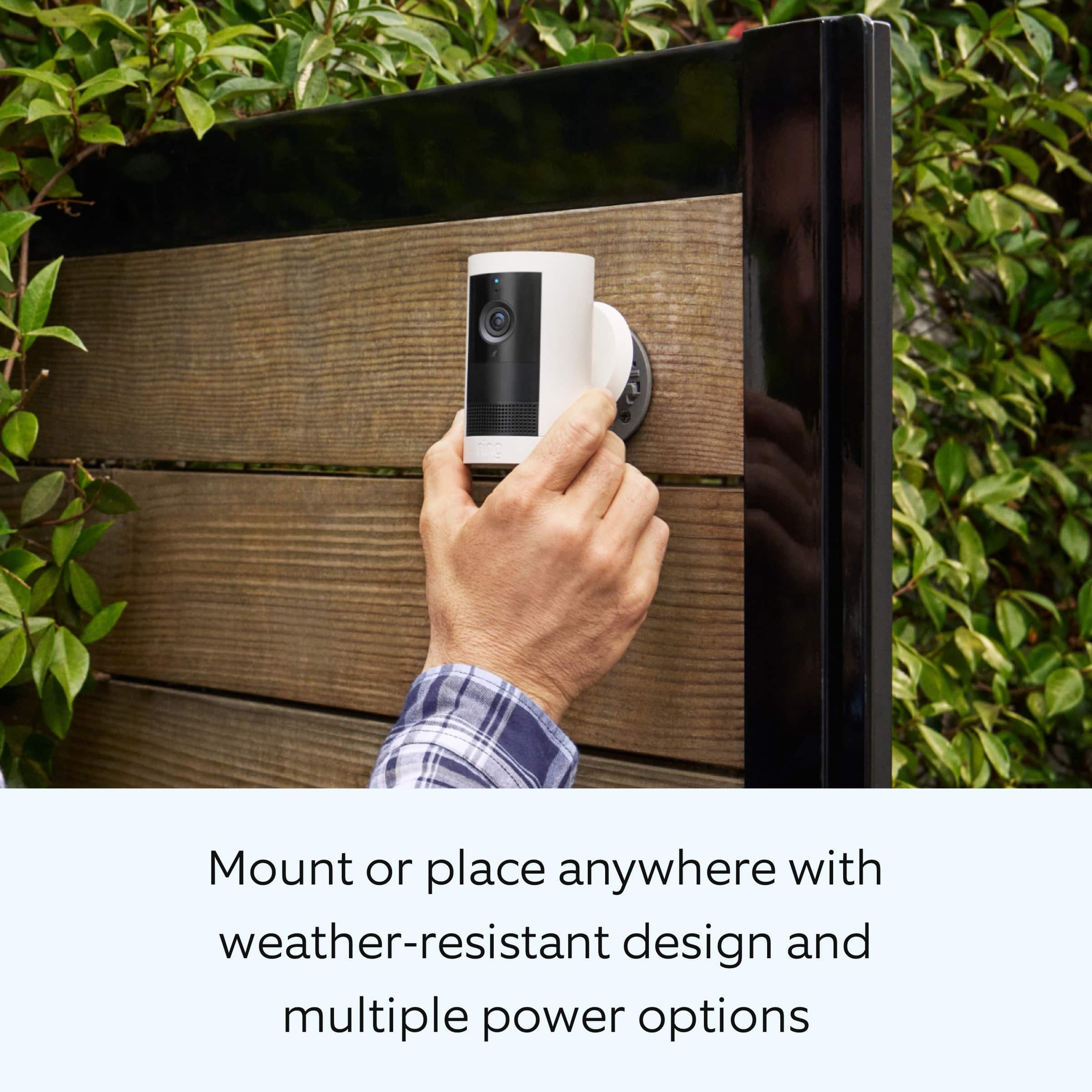 Outdoor Cam Plus, Battery with 2K Video and Ring Vision, Low-Light Sight, and Mount-Anywhere Versatility - White - Image 5