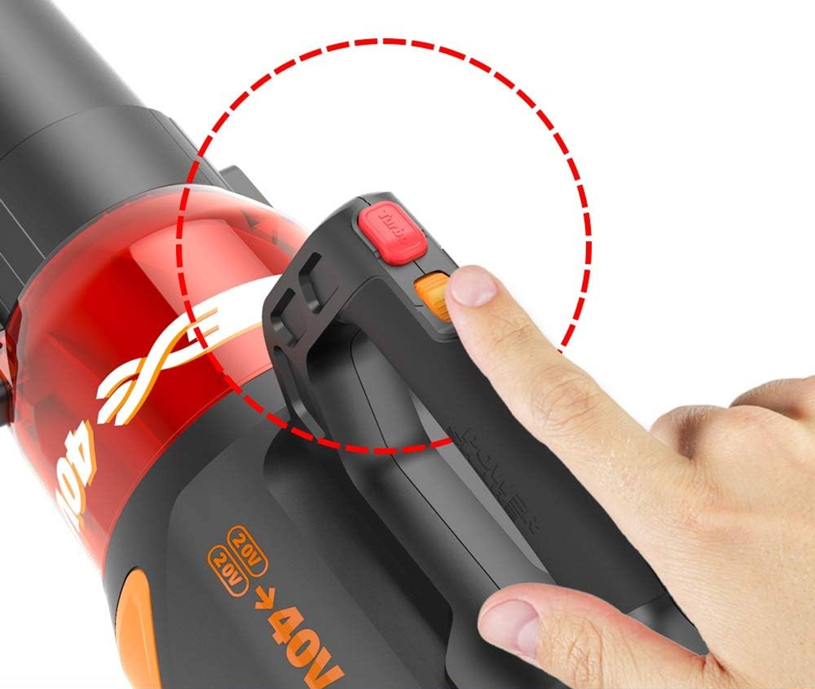 WORX - 40V 13" Cordless Grass Trimmer & Leaf Blower Combo Kit (2 x 2.0 Ah Batteries & 1 x Charger) - Black - Image 5