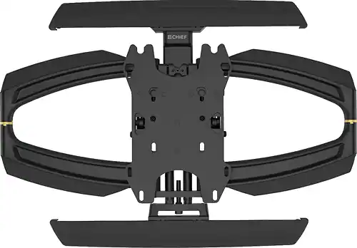 Chief - Thinstall Swing Arm TV Wall Mount for Most 37-58" Flat-Panel TVs - Extends 25" - Black