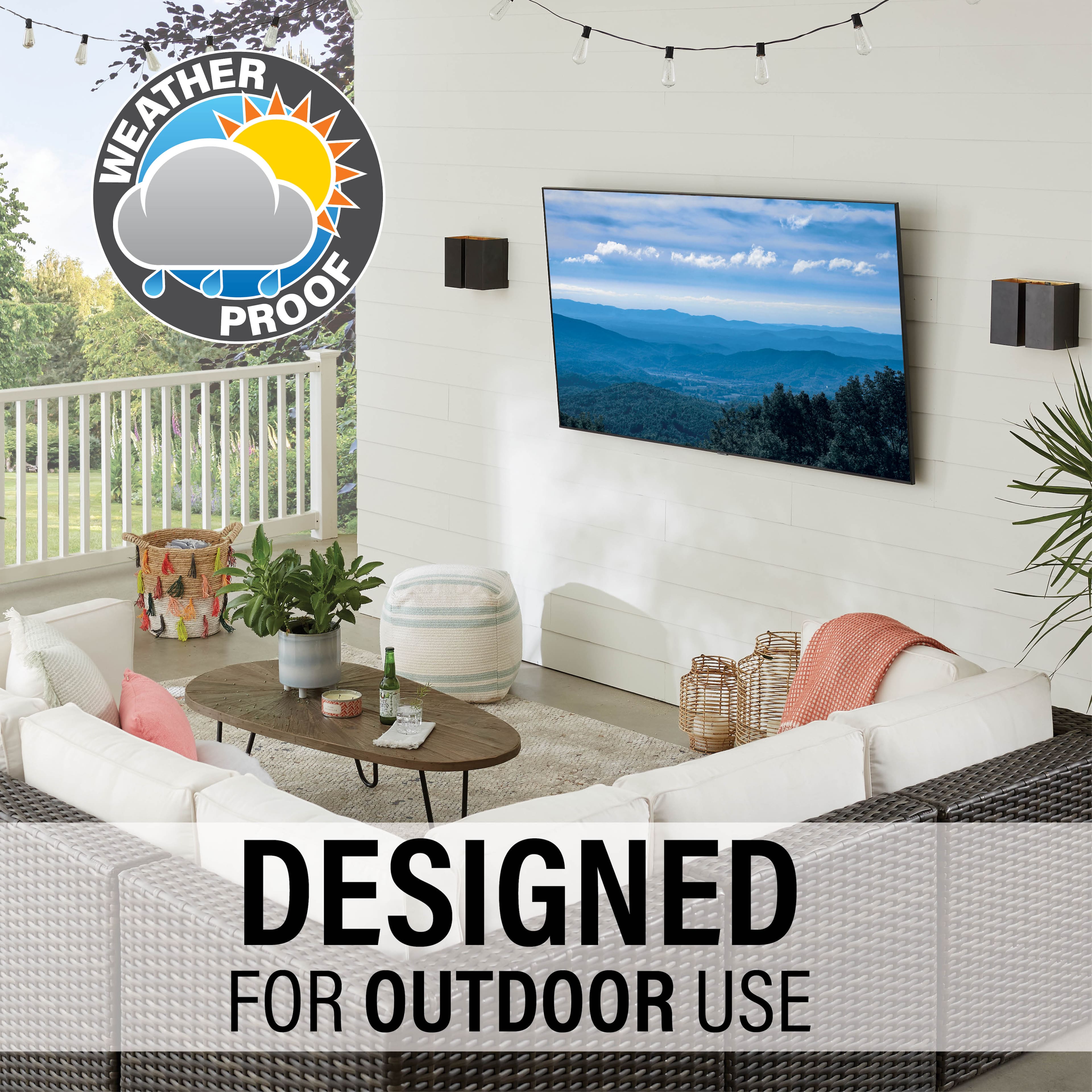 Sanus - Premium Outdoor Tilt Mount for TVs 37"-95" - Black - Image 4