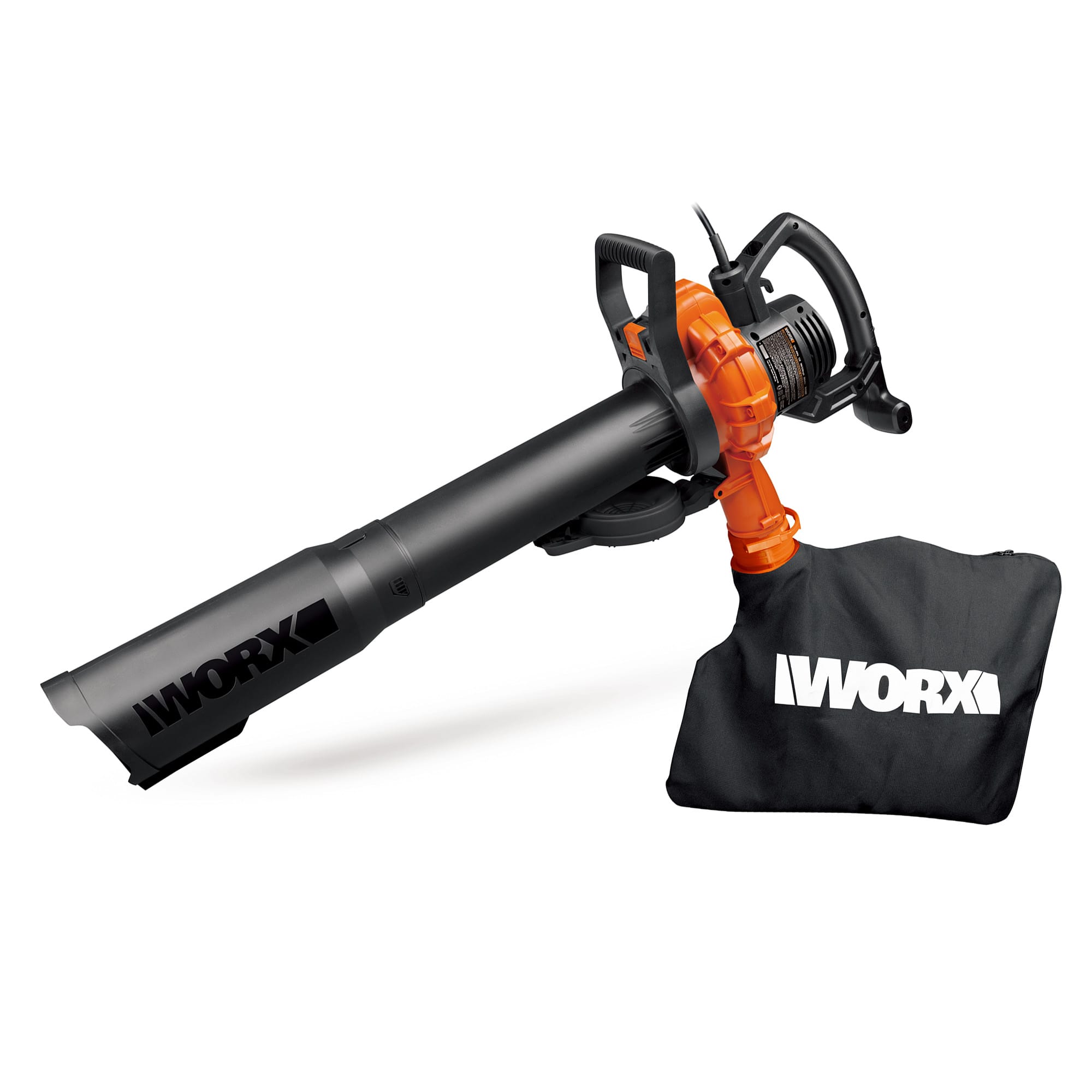 WORX - 12 Amp 250 MPH 400 CFM Electric Leaf Blower/Mulcher/Vacuum - Black - Image 4