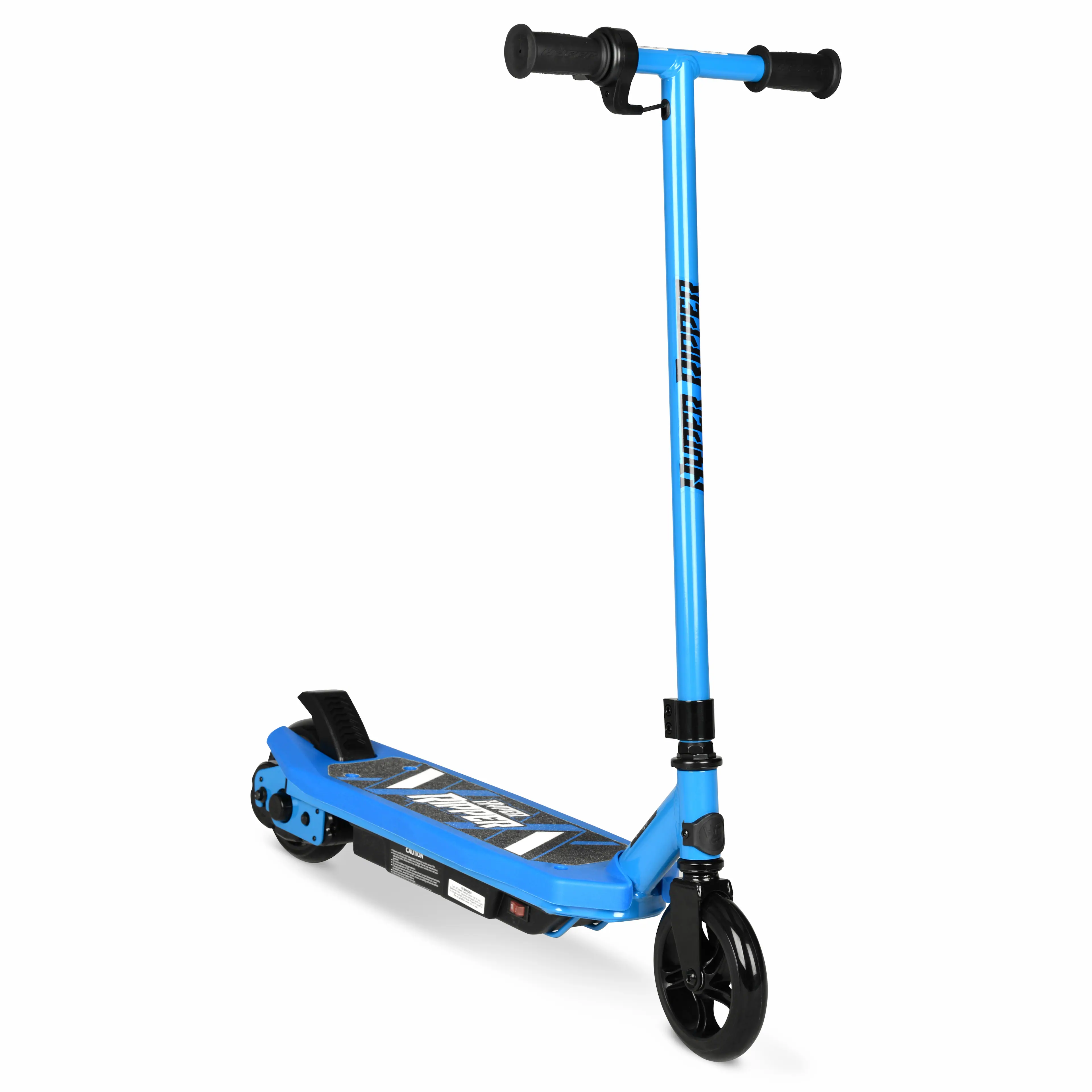 Hyper - Ripper Kids Electric Scooter with 10mph Max Speed - 6.5 Mile Range - Pressure Throttle - 120LB Weight Limit - 90W Motor - Blue