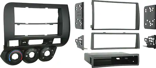 Metra - Dash Kit for Select 2007-2008 Honda Fit DIN DDIN - Black - Image 2