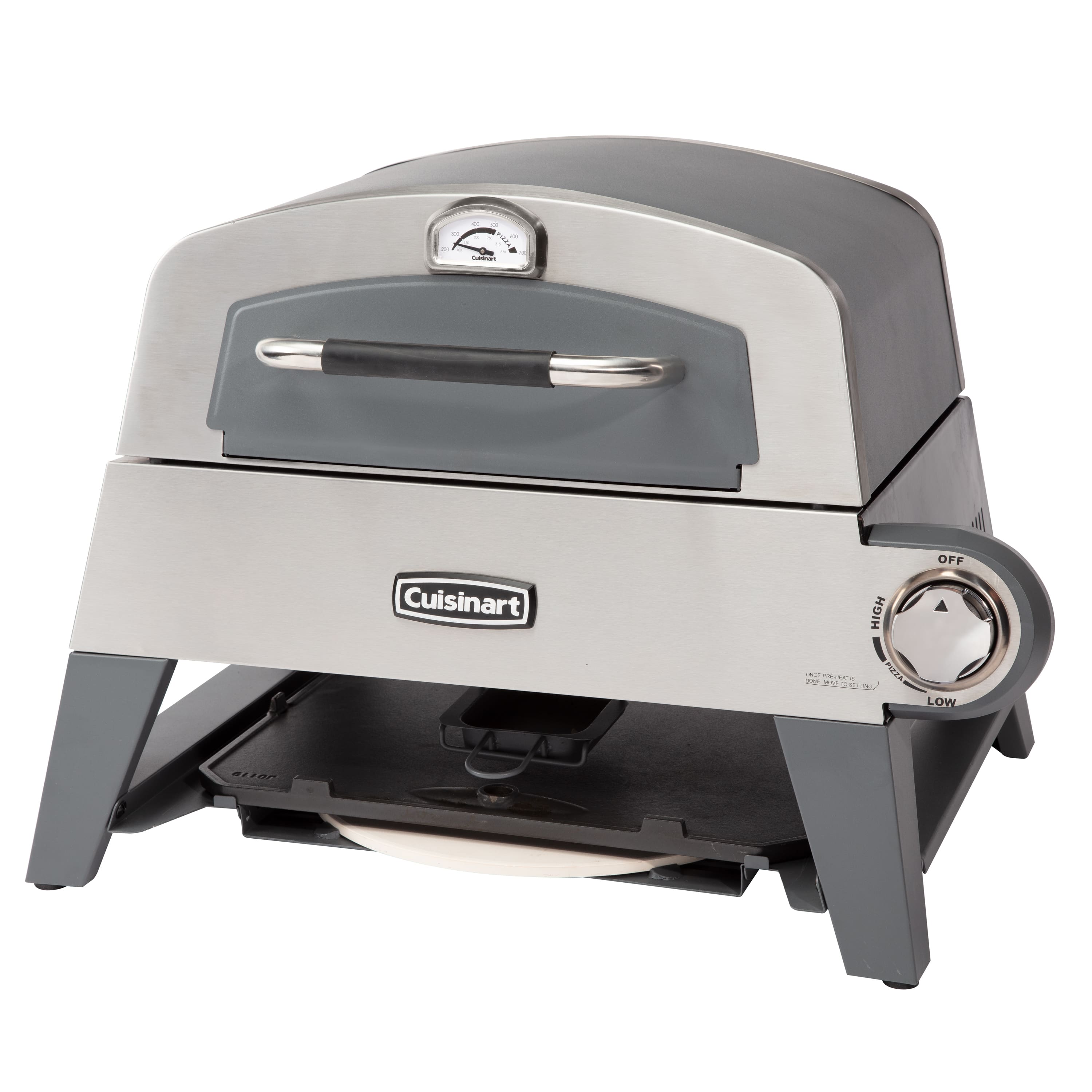 Cuisinart - 3-in-1 Pizza Oven Plus, Griddle, and Grill - Gray