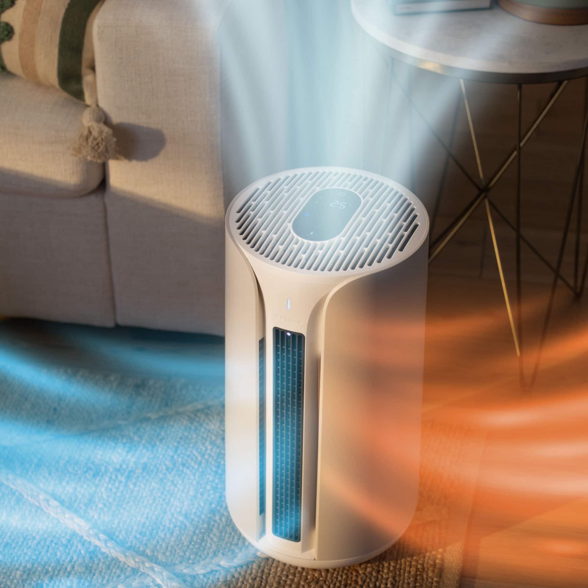 Blueair - ComfortPure Most Powerful 3-in-1 HEPASilent T10i Air Purifier: Heat + Cool + Purify - Gray - Image 6