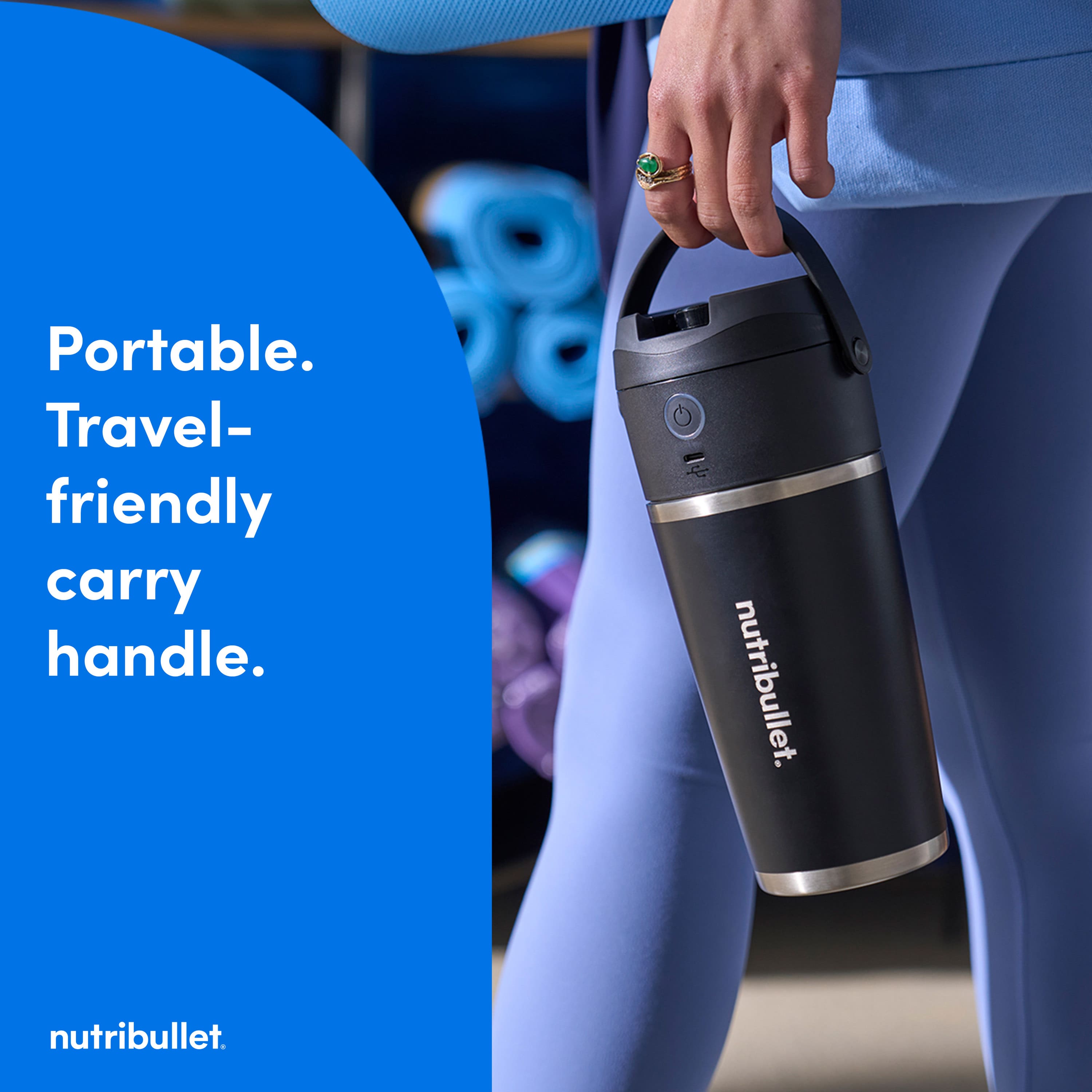 NutriBullet - Flip Insulated Portable Blender - Black - Image 6