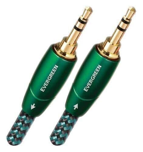 AudioQuest - Evergreen 3.5mm Mini M > M 2.0' Analog Audio Interconnect Cable - Green on Black - Image 2