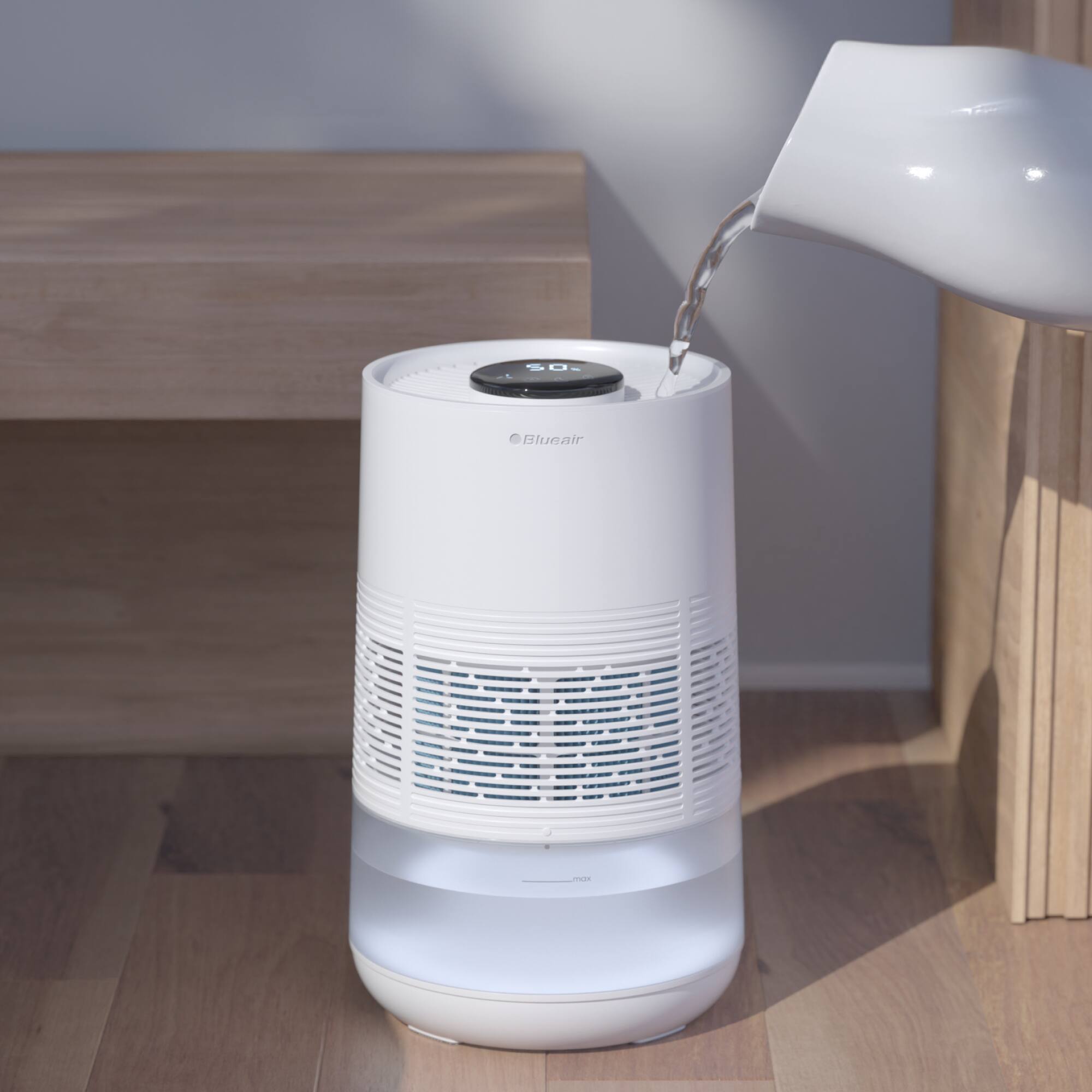 Blueair - InvisibleMist 0.9 gallon Evaporative Premium Smart Top-Fill Humidifier - White - Image 5