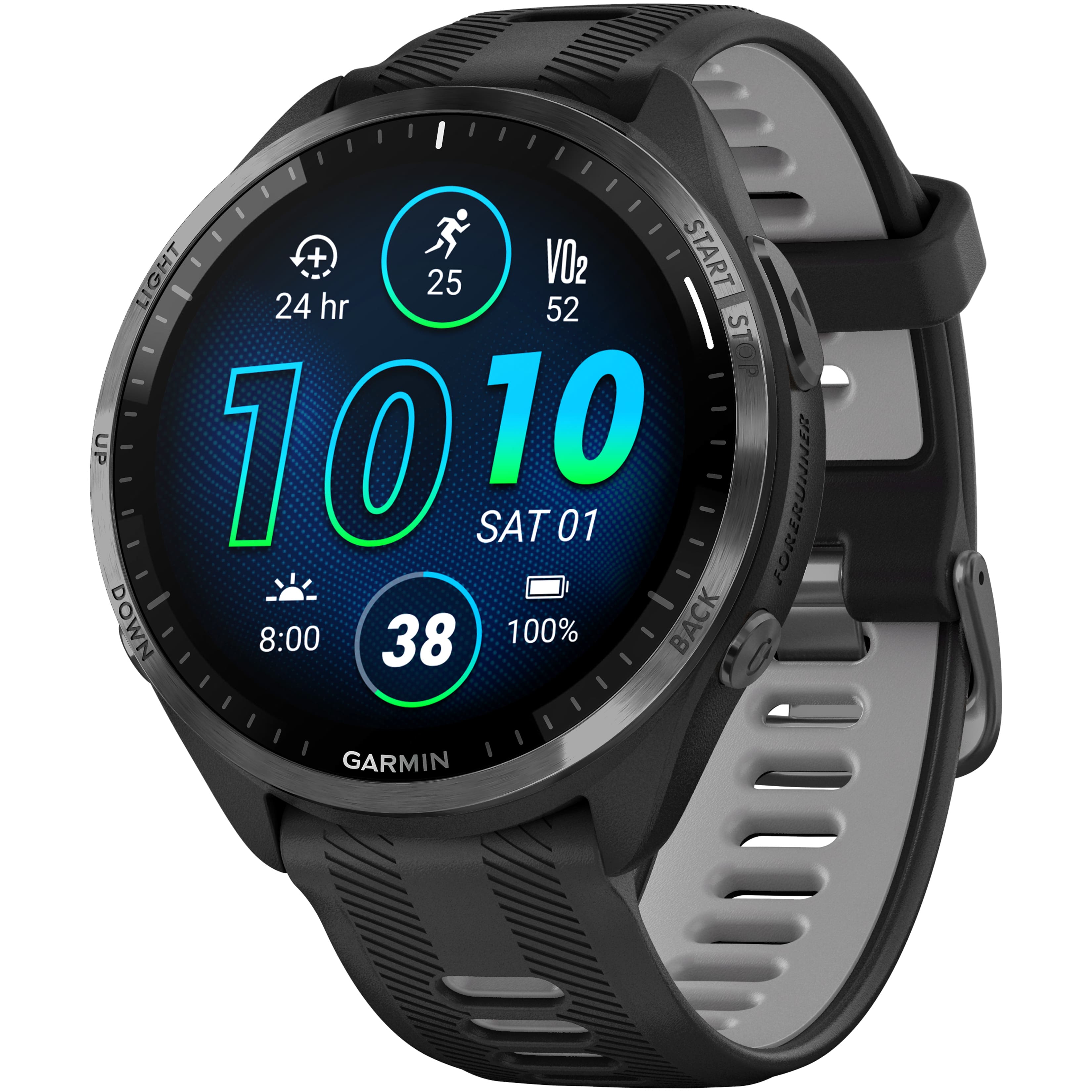 Garmin - Forerunner 965 GPS Smartwatch 47 mm Fiber-reinforced polymer - Carbon Gray TLC/Titanium - (2023)