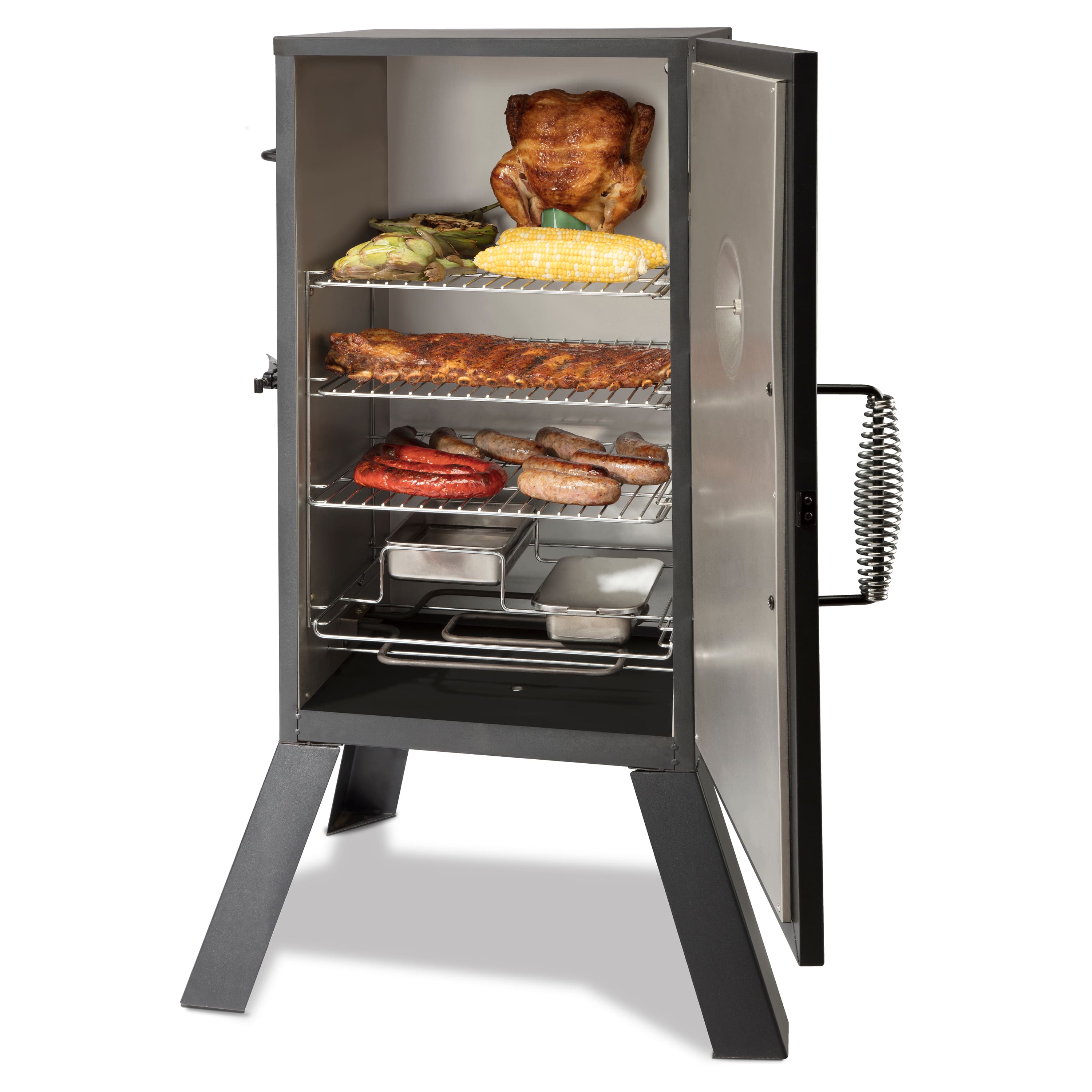 Cuisinart - 30" Electric Smoker - Black - Image 8