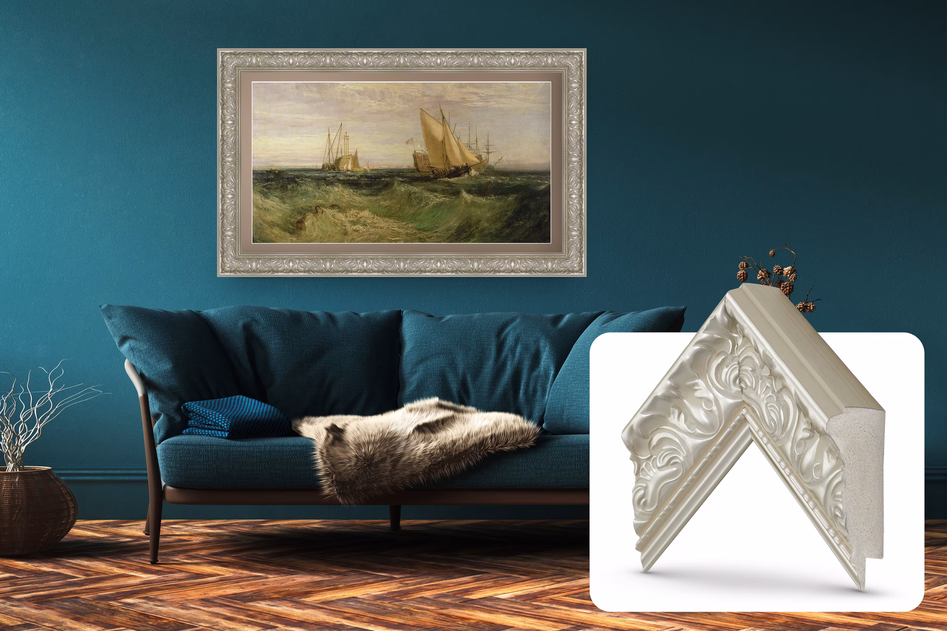 Deco TV Frames - Premiere Bezel for Samsung the Frame TV - 32" - Tuscan Pearl