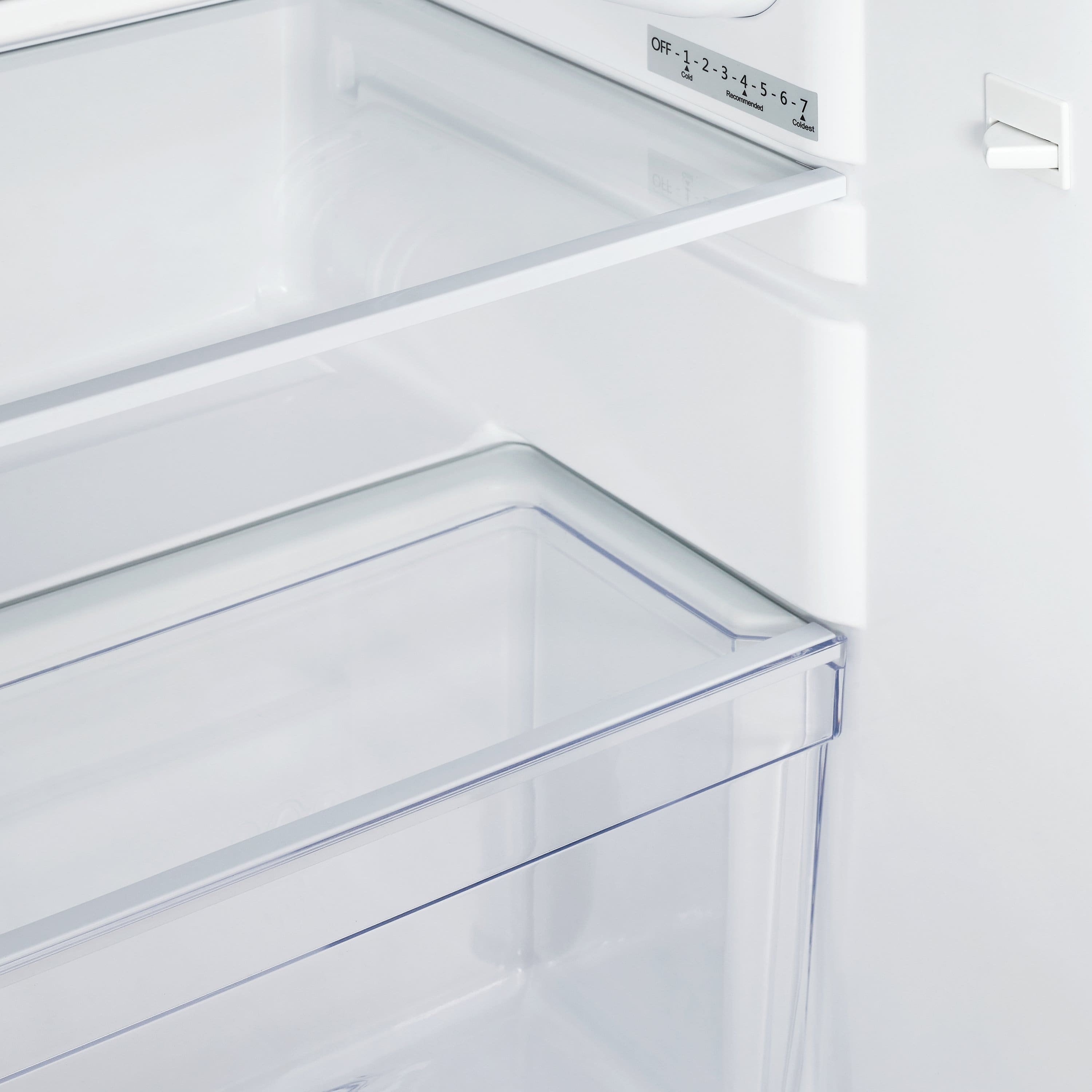 Insignia™ - 3.0 Cu. Ft. Mini Fridge with Top Freezer and ENERGY STAR Certification - Stainless steel - Image 4