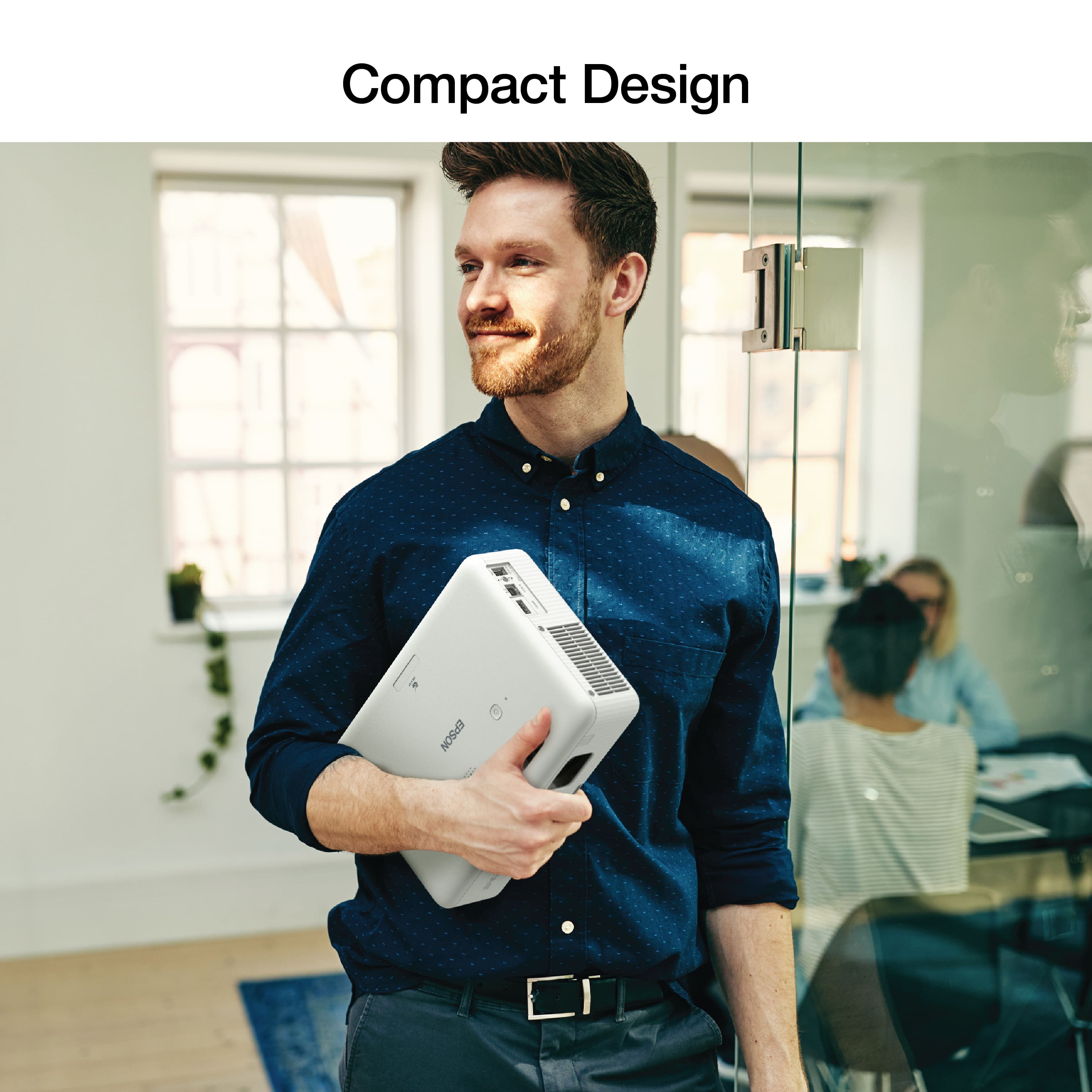 Epson - EpiqVision Flex CO-W01 Portable Projector, 3-Chip 3LCD, Built-in Speaker, 300-Inch Home Entertainment and Work - White - Image 6