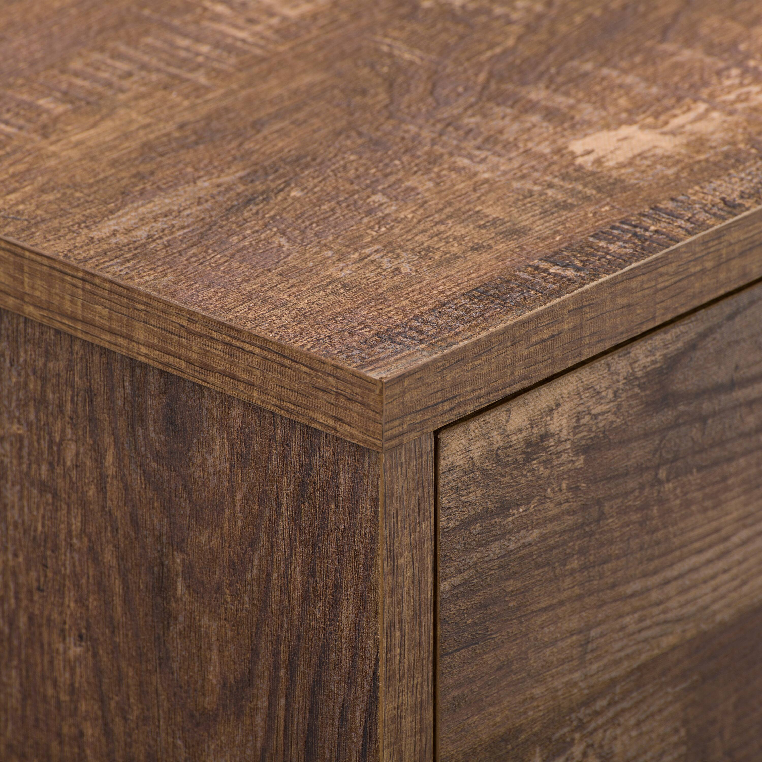 CorLiving - Hollywood Collection TV Stand with Open and Closed Shelves for Most TVs up to 85" - Brown - Image 8