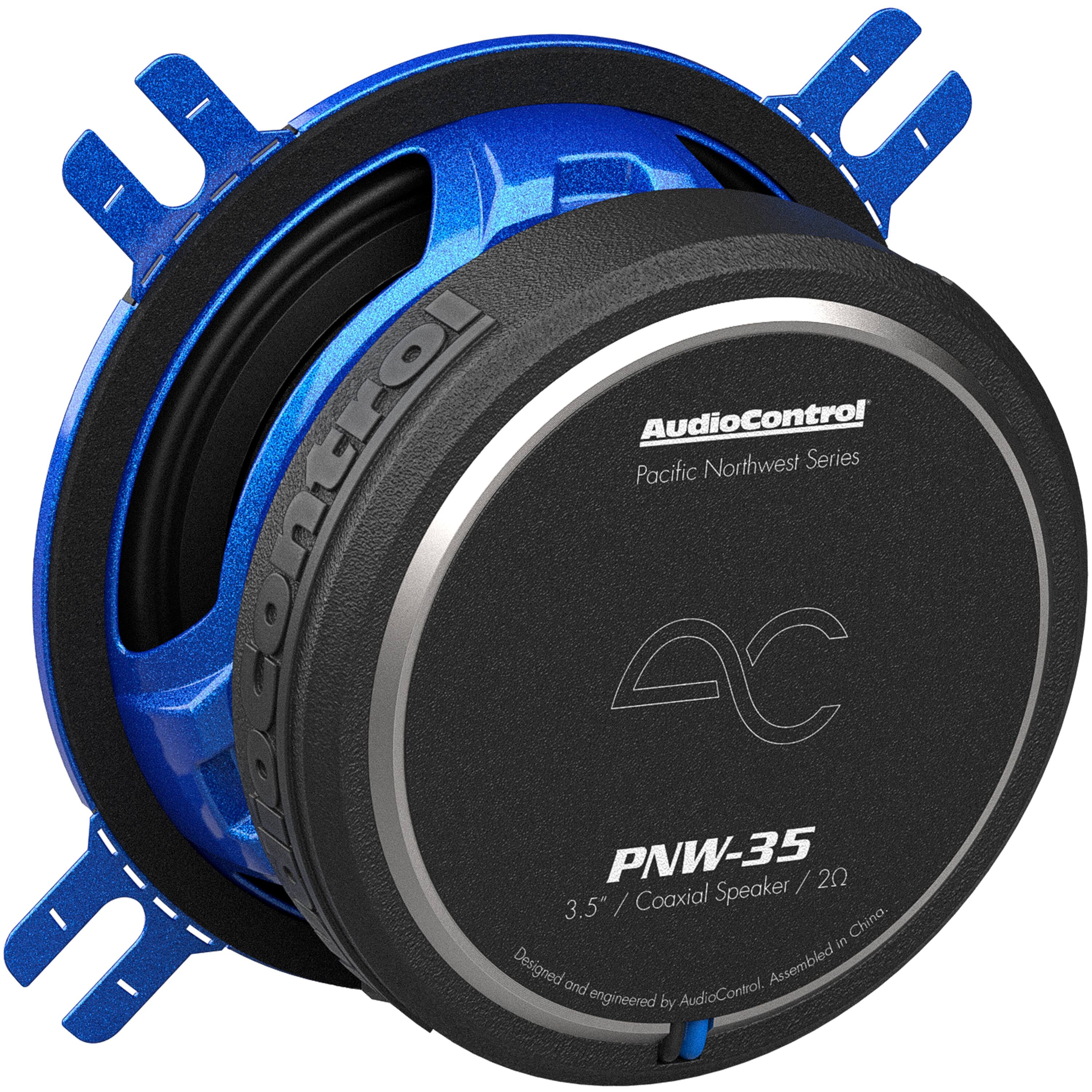 AudioControl - PNW Series 3.5” High-Fidelity Coaxial Speakers (Pair) - Black/Blue - Image 8