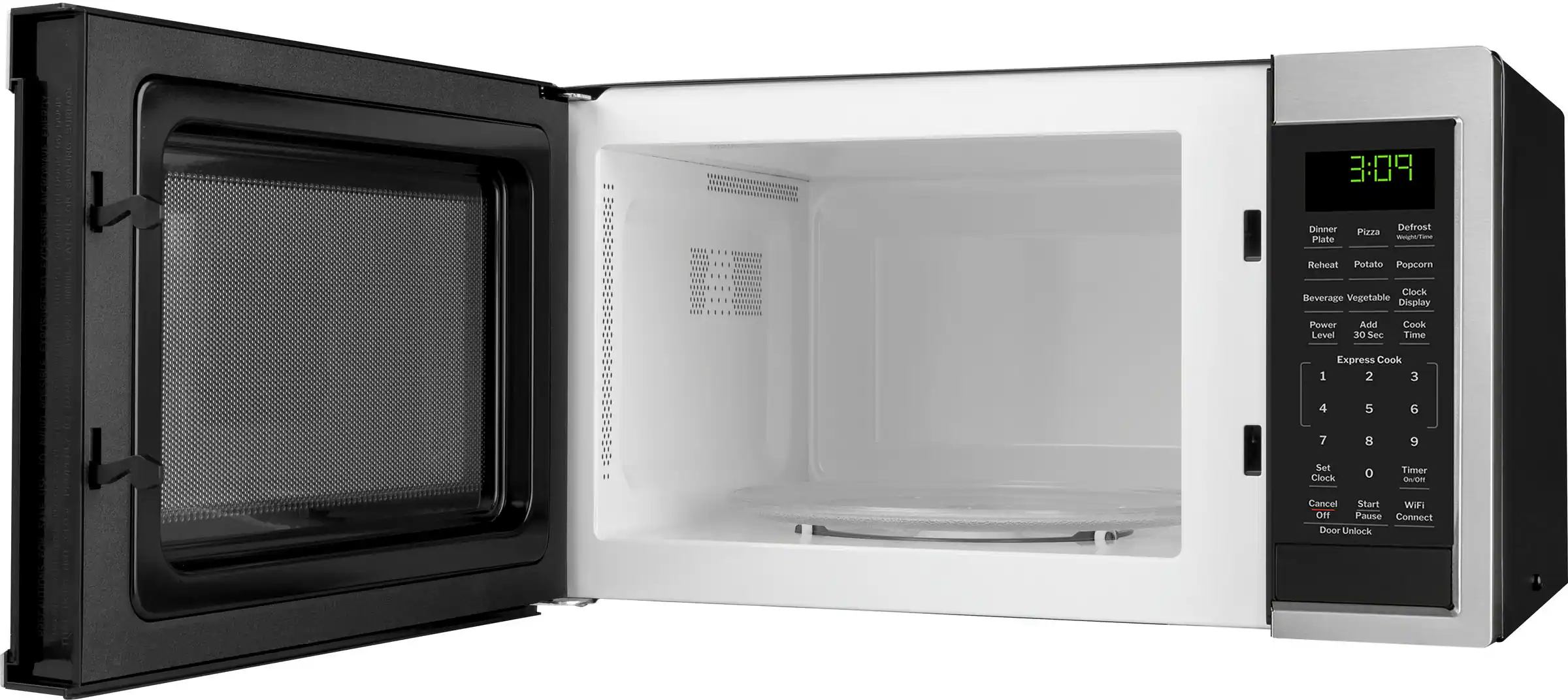 GE - 0.9 Cu. Ft. Countertop Microwave with Scan-to-Cook Technology - Stainless Steel - Image 14