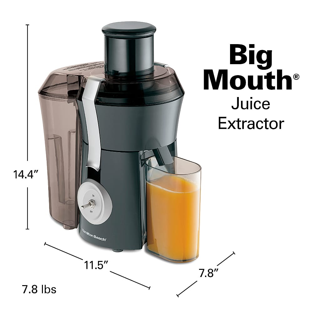 Hamilton Beach - Big Mouth Pro 800 Watt Juice Extractor - Black - Image 13