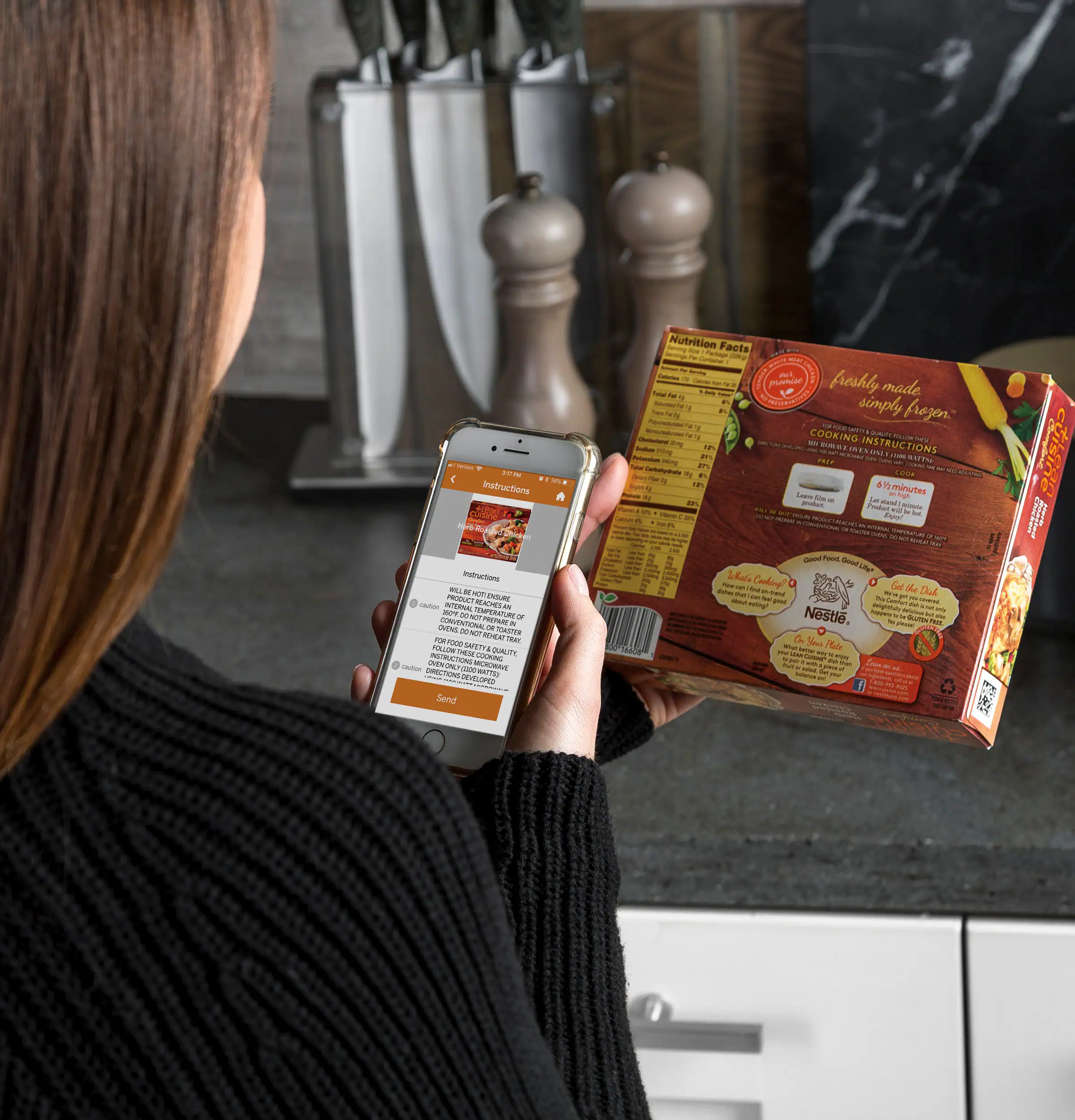 GE - 0.9 Cu. Ft. Countertop Microwave with Scan-to-Cook Technology - Stainless Steel - Image 5