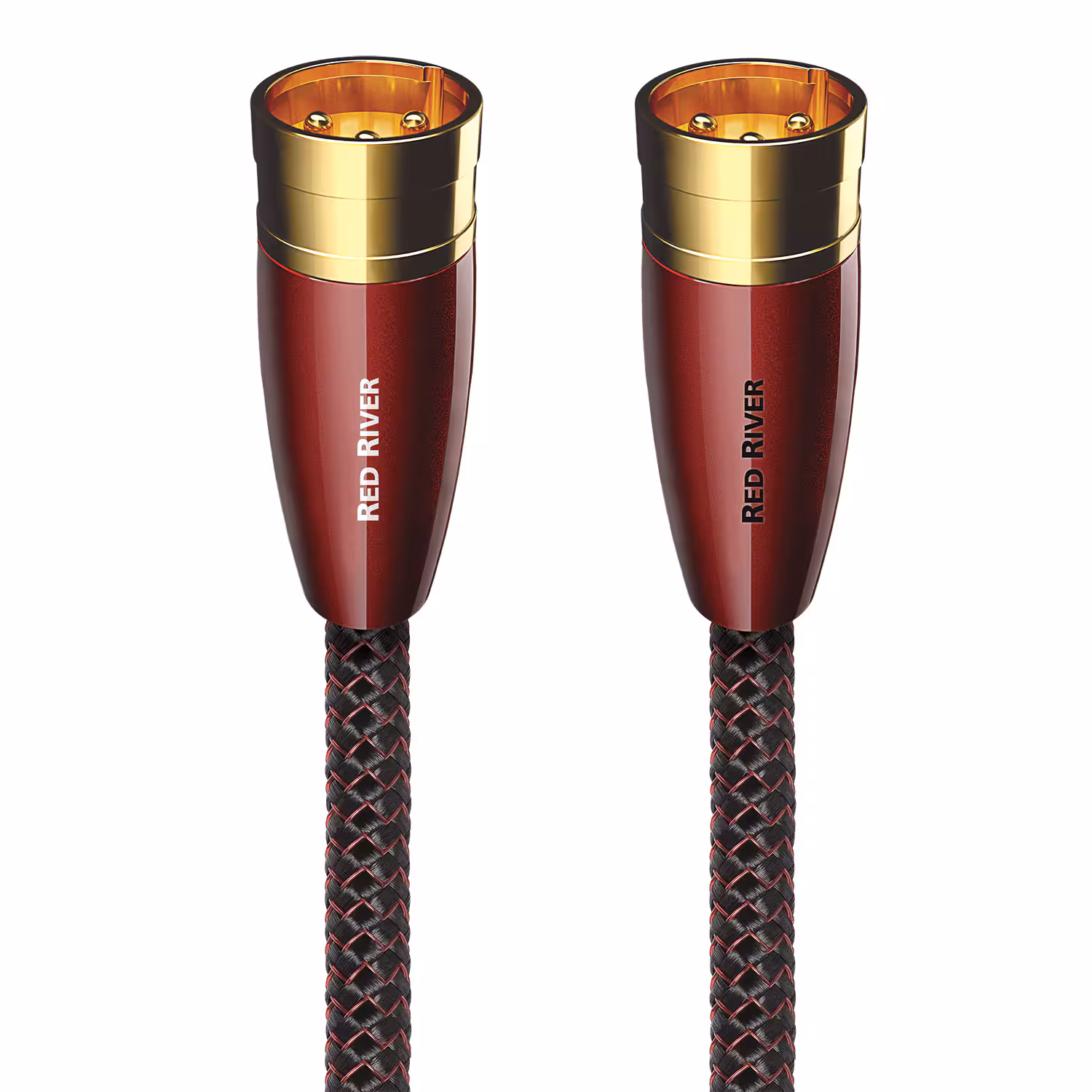 AudioQuest - Red River XLR > XLR 9.8' Analog Audio Interconnect Cable - Red on Black