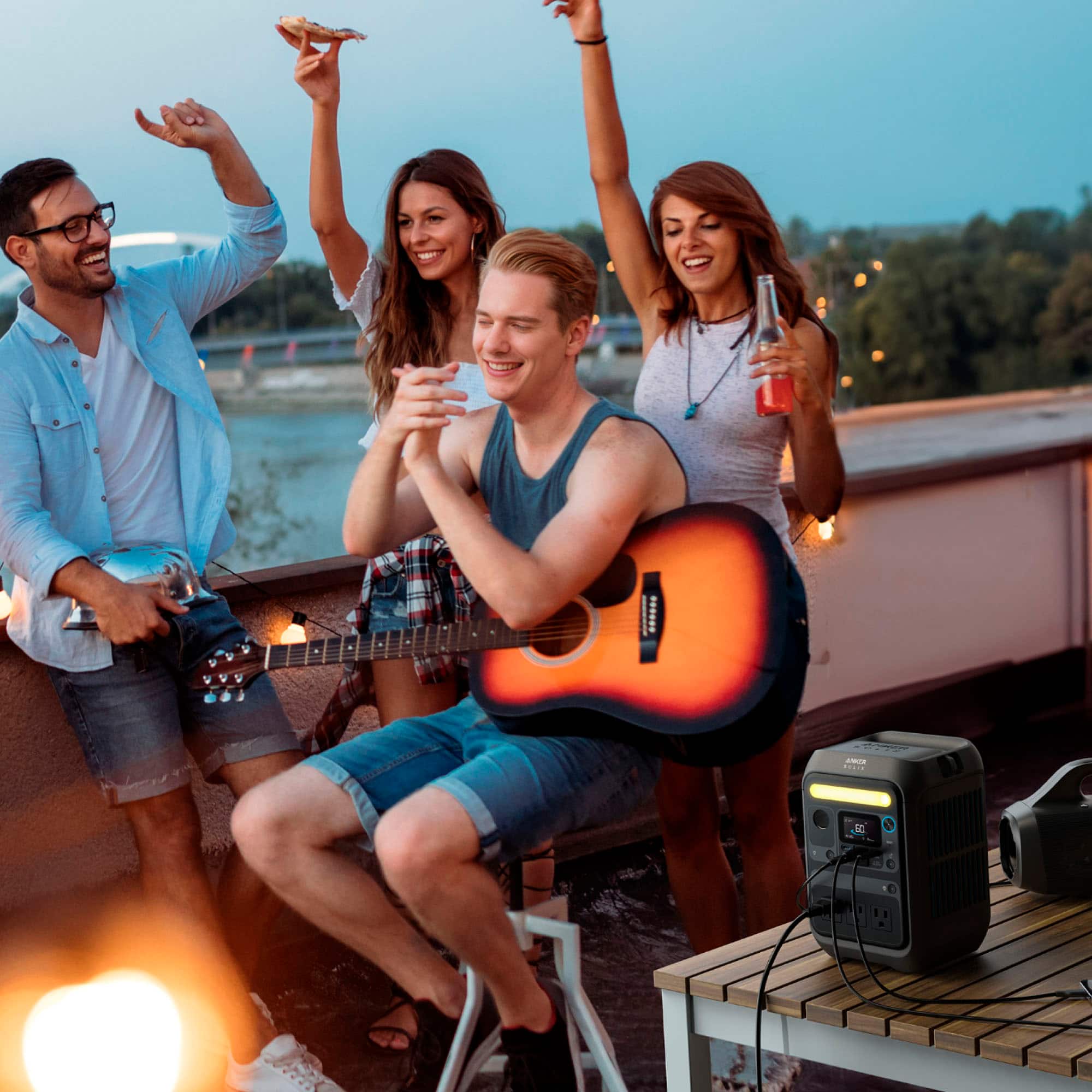 Anker - SOLIX C300X Portable Power Station (90,000mAh) with Fast Charge (288 Wh Capacity) - Black - Image 6