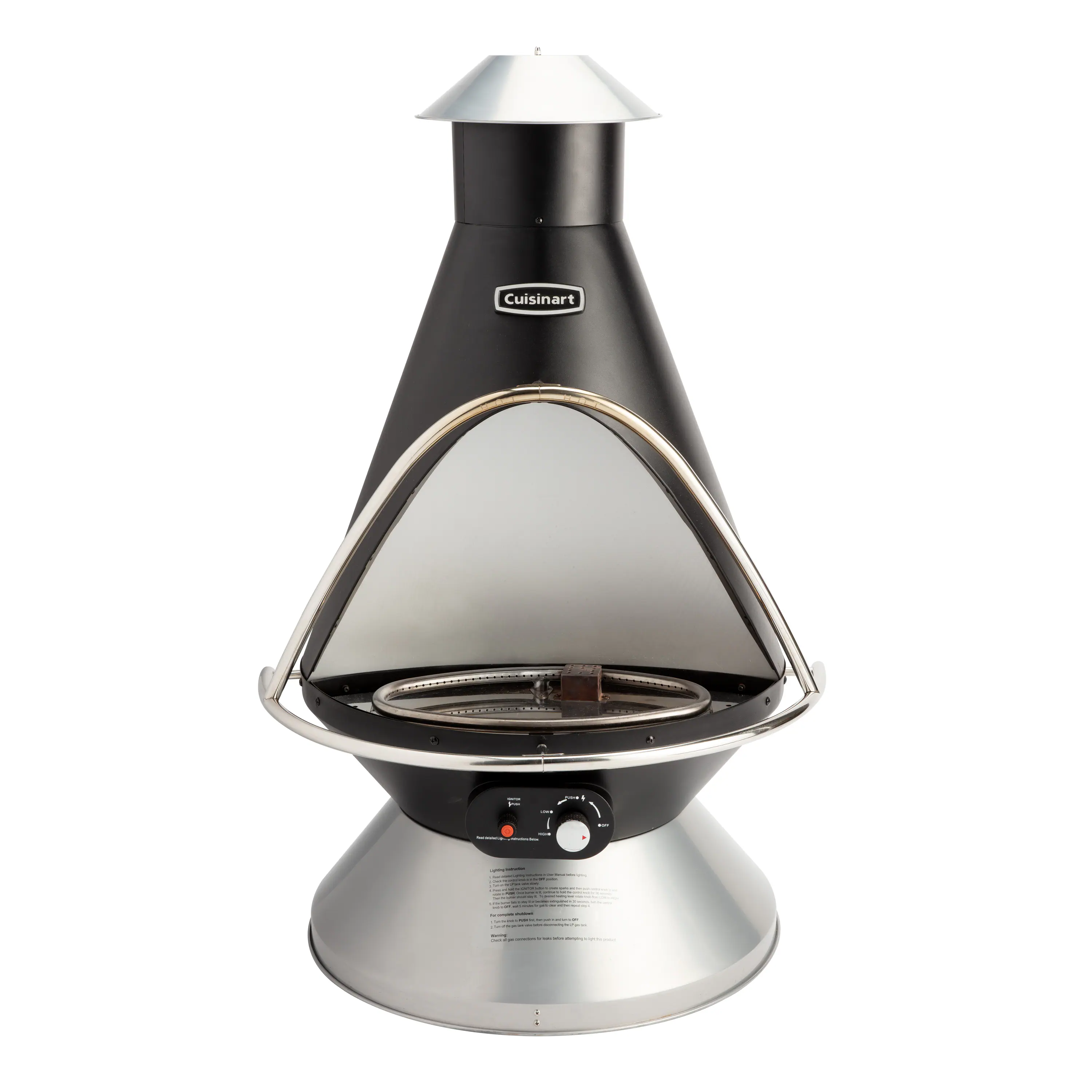 Cuisinart - Chimenea Propane Fire Pit - Black - Image 8
