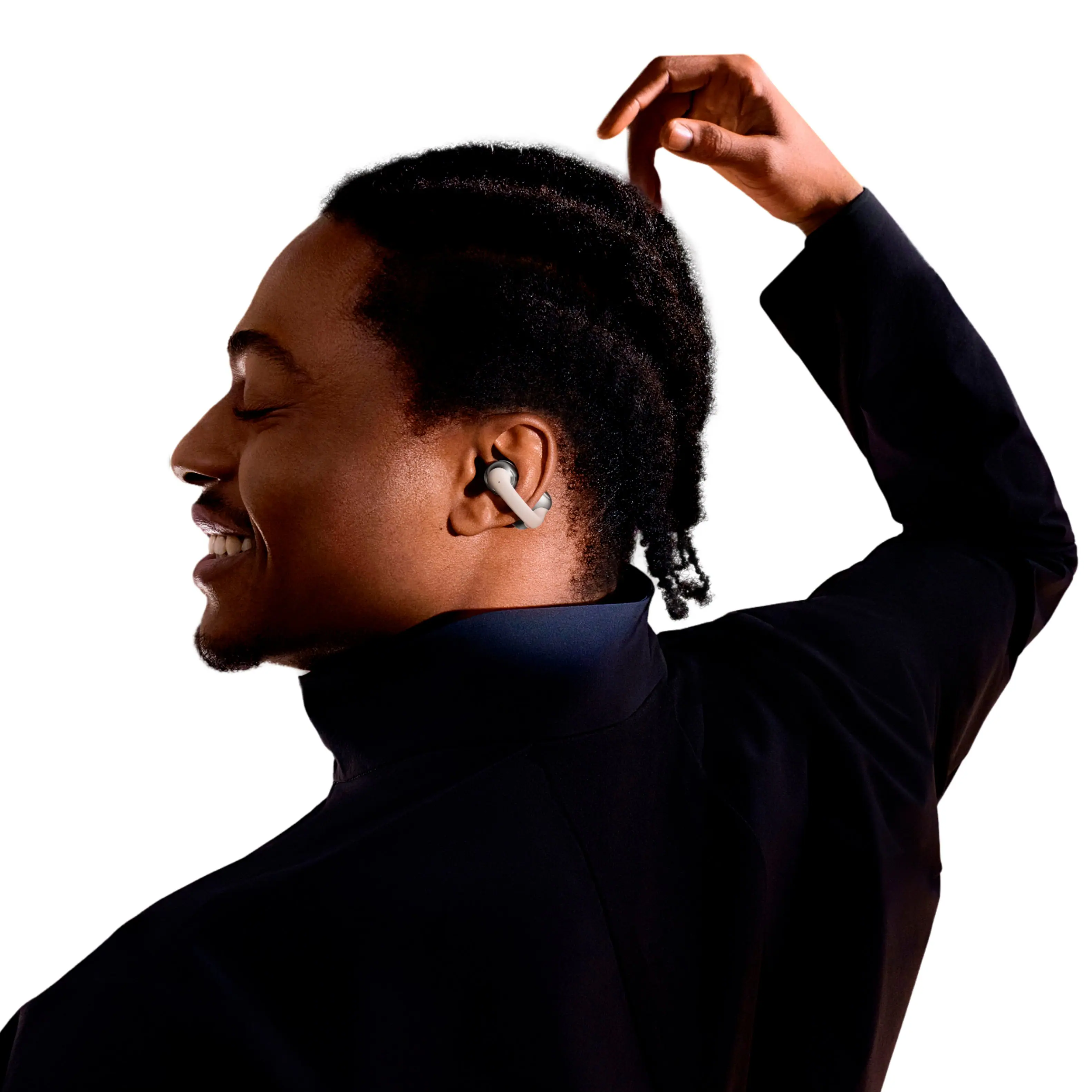 Shokz - OpenDots ONE Open-Ear Clip-On True Wireless Bluetooth Earbuds - Gray - Image 7