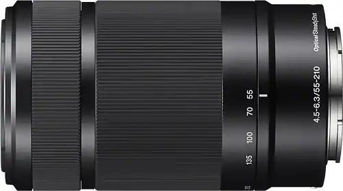 Sony - 55-210mm f/4.5-6.3 Telephoto Zoom Lens for Most Alpha E-Mount Cameras - Black