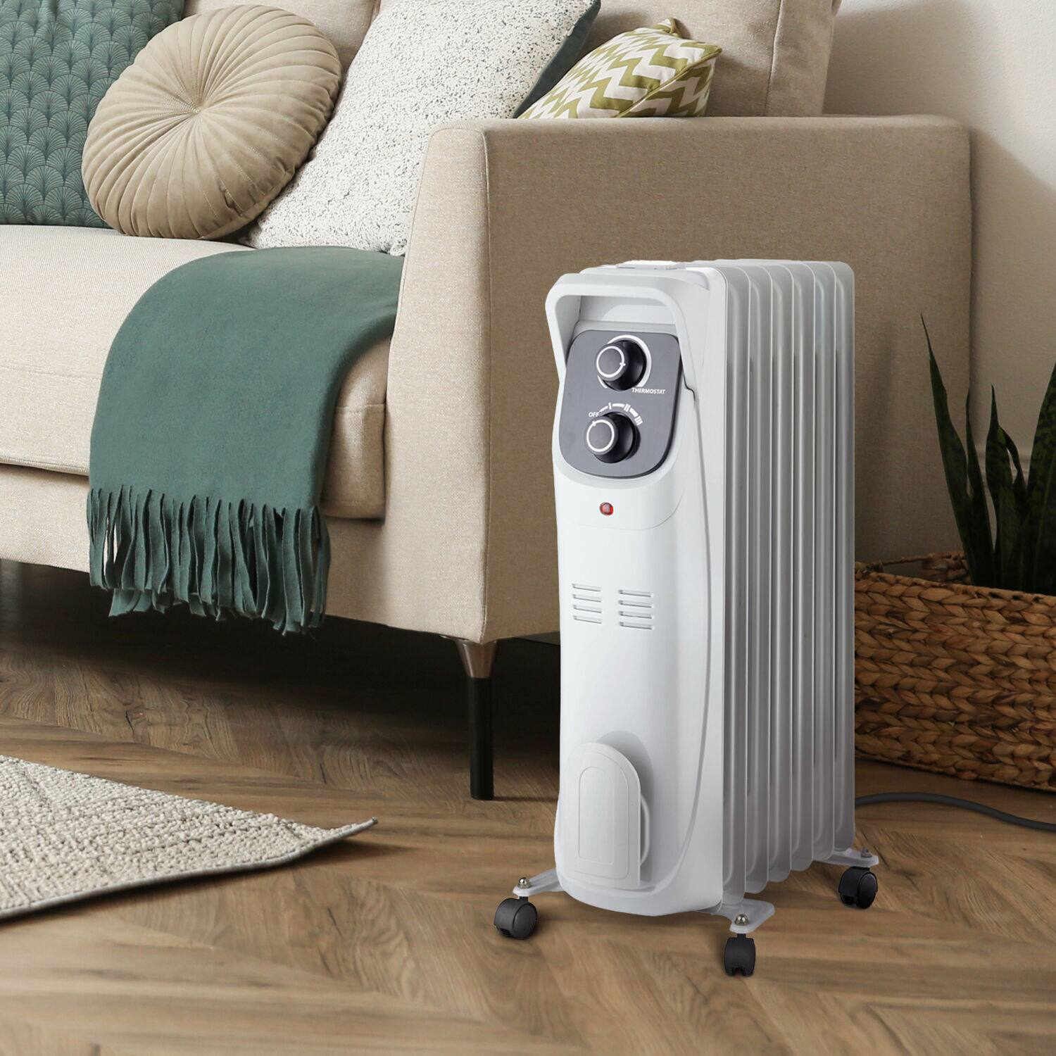 Lifesmart - 1500W Oil Filled Radiator - White - Image 9