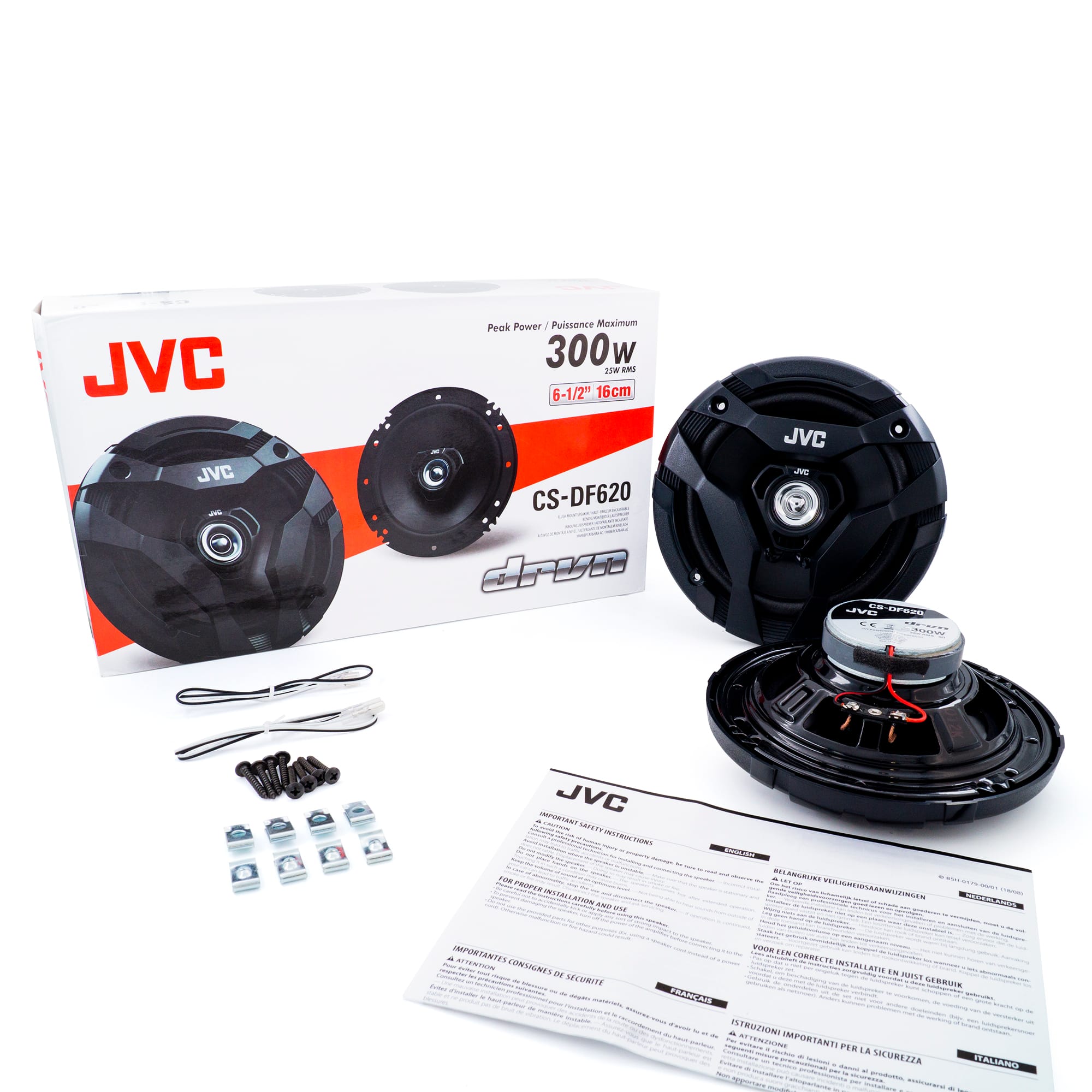 JVC - DF Series 6-1/2" 2-Way Direct Fit Car Speakers 300 Watts Max - Black - Image 5