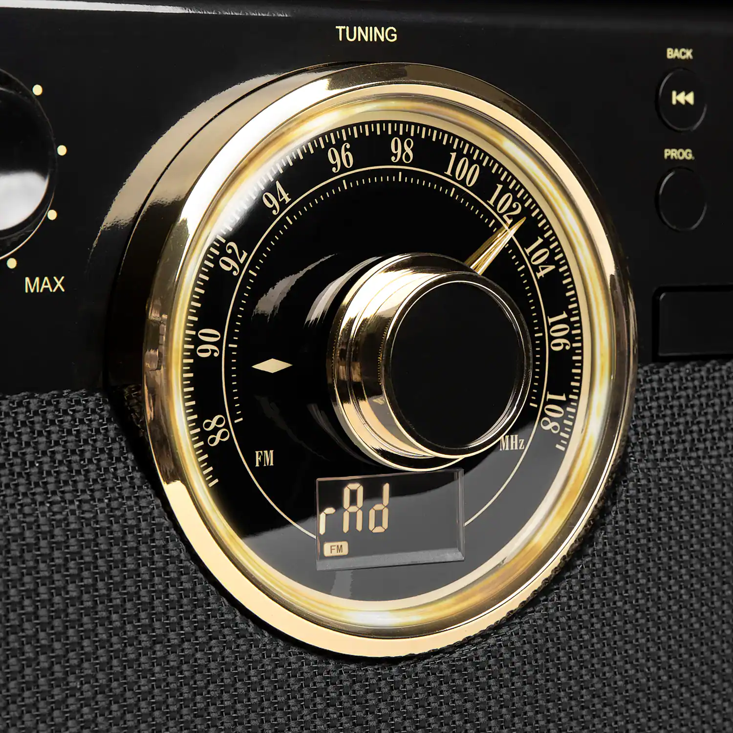 Victrola - Empire Bluetooth 6-in-1 Record Player - Gold/Brown/Black - Image 5