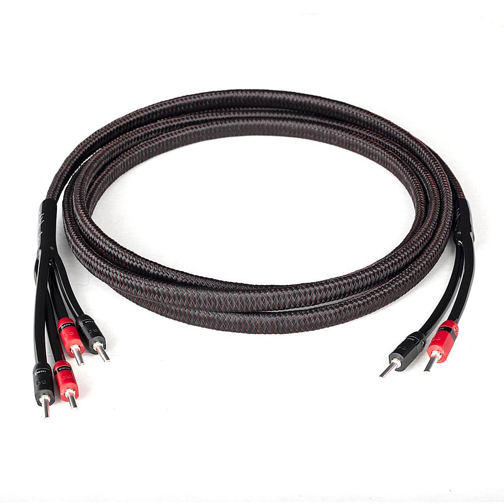 AudioQuest - Rocket 33 10' Speaker Cable with Banana > Banana SureGrip 300 Connectors - Red on Black - Image 2