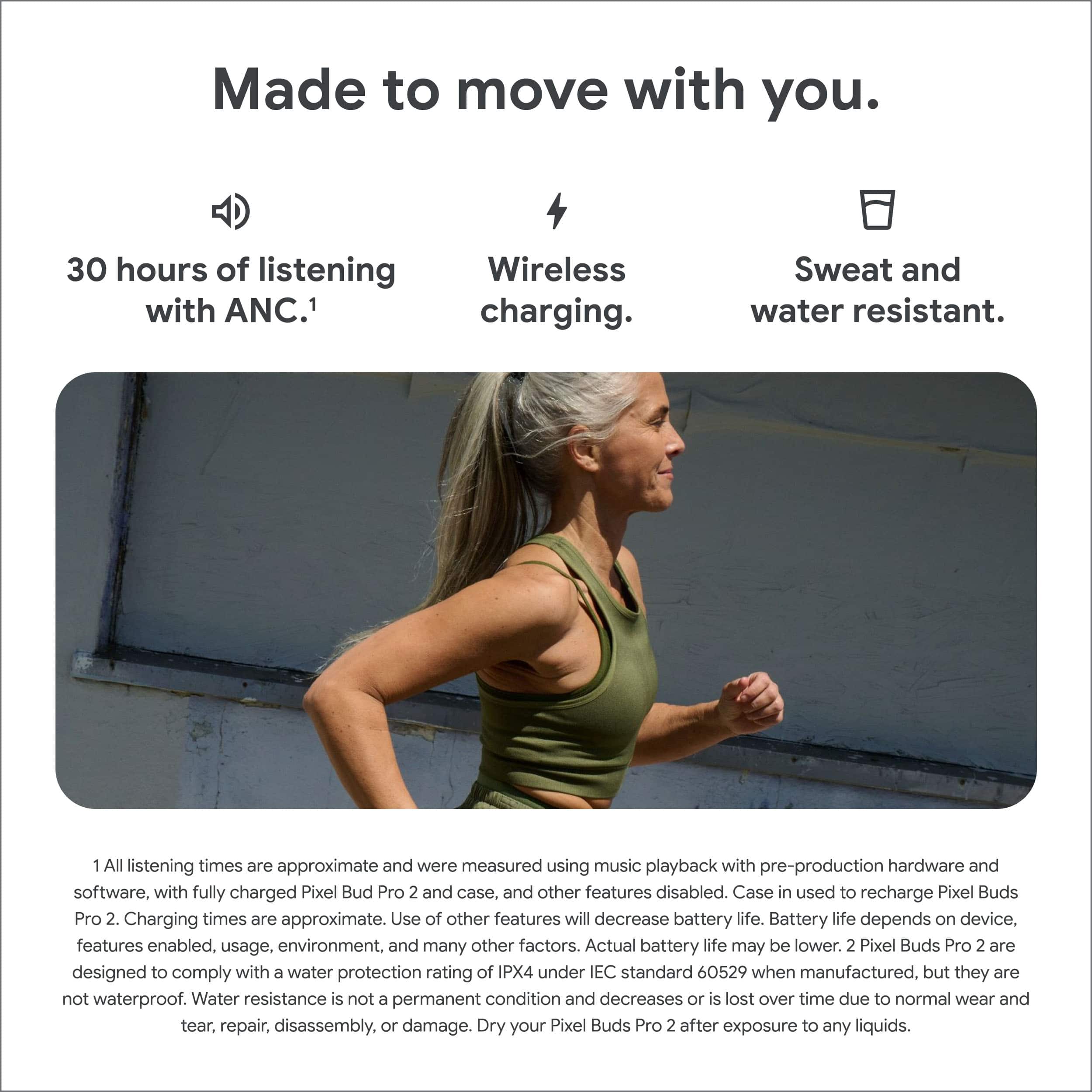 Google - Pixel Buds Pro 2 - Wireless Earbuds with Active Noise Cancellation – Bluetooth Headphones - Hazel - Image 11