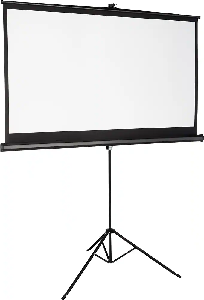 Insignia™ - 75" Tripod Projector Screen - Black/White
