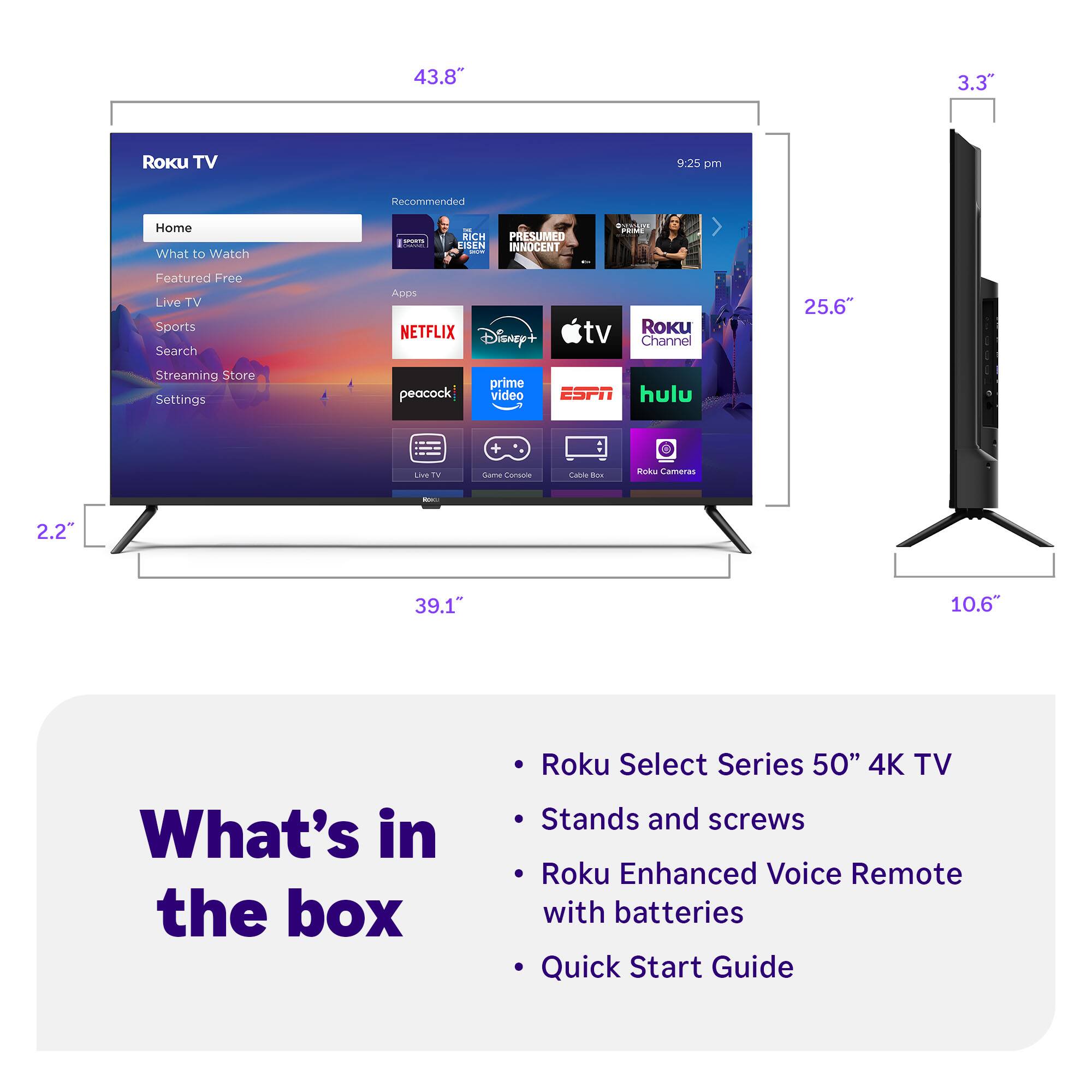 Roku - 50" Class Select Series 4K LED Smart RokuTV (2025) - Image 11