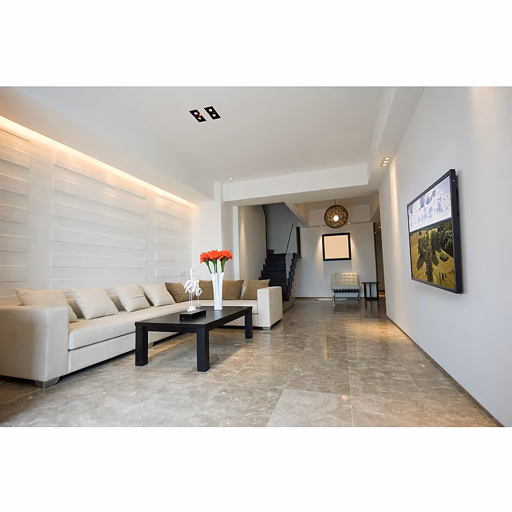 Peerless-AV - Ultra Slim Display Wall Mount For Most 40" - 80" Flat Panel Displays - Black, Gloss Black - Image 2