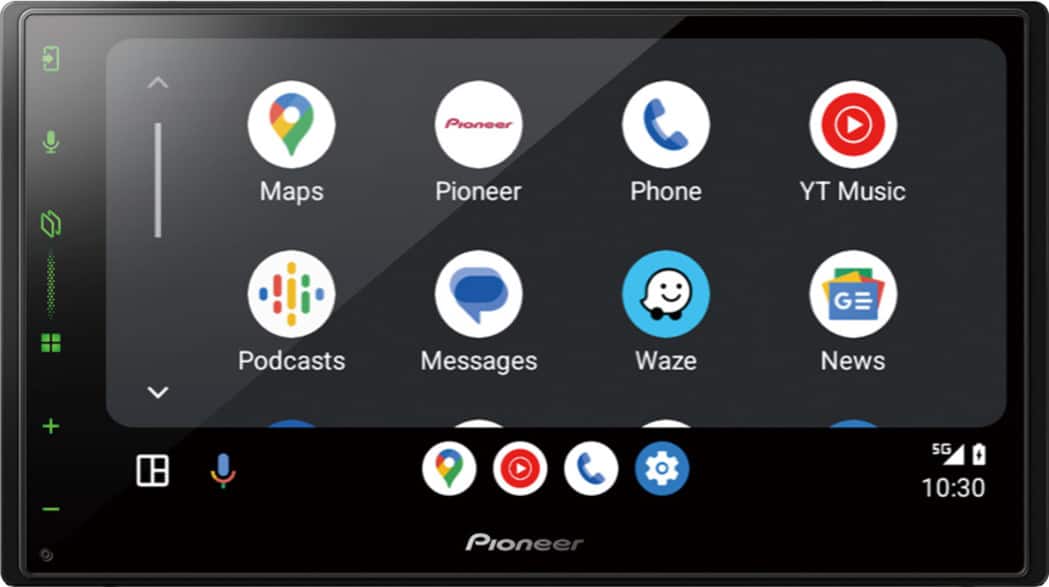 Pioneer - 6.8" – Wired Android Auto™ and Wired Apple CarPlay® Bluetooth® Digital Media (DM) Receiver Maestro Compatible HD Radio - Black - Image 3