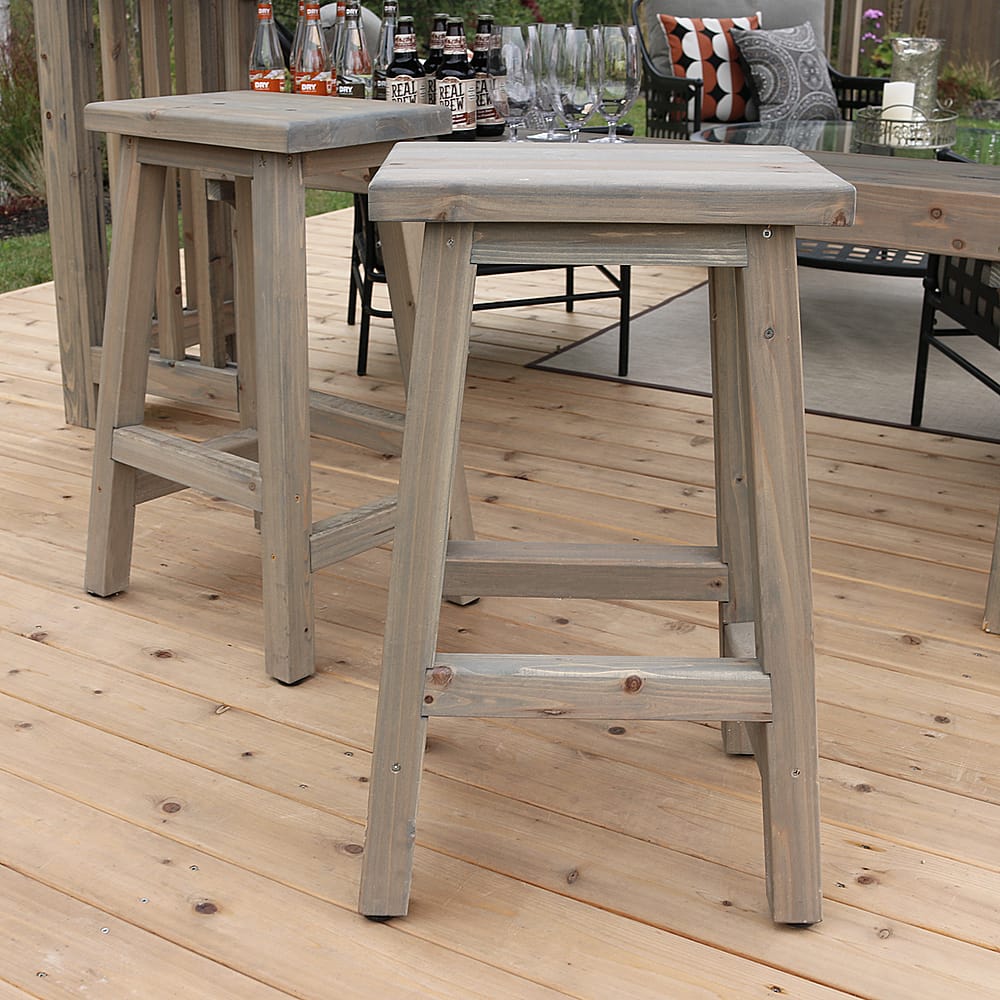 Yardistry - Madison Barstools (2pc) - Gray - Image 4