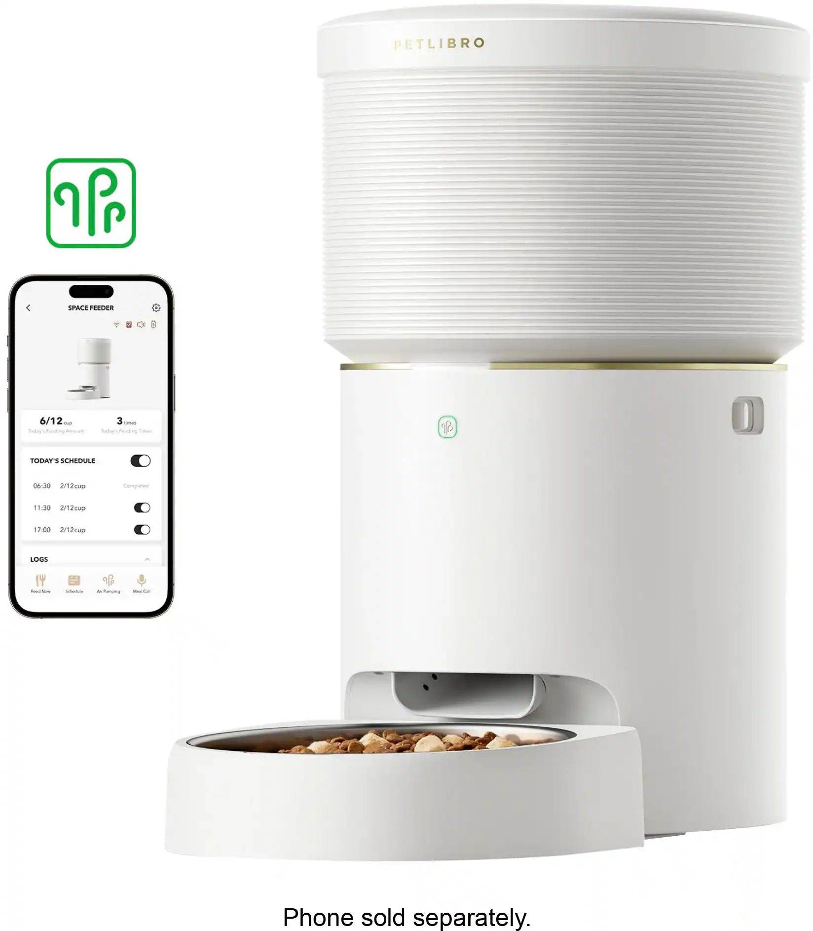 PETLIBRO - Space Automatic Dog Feeder - White