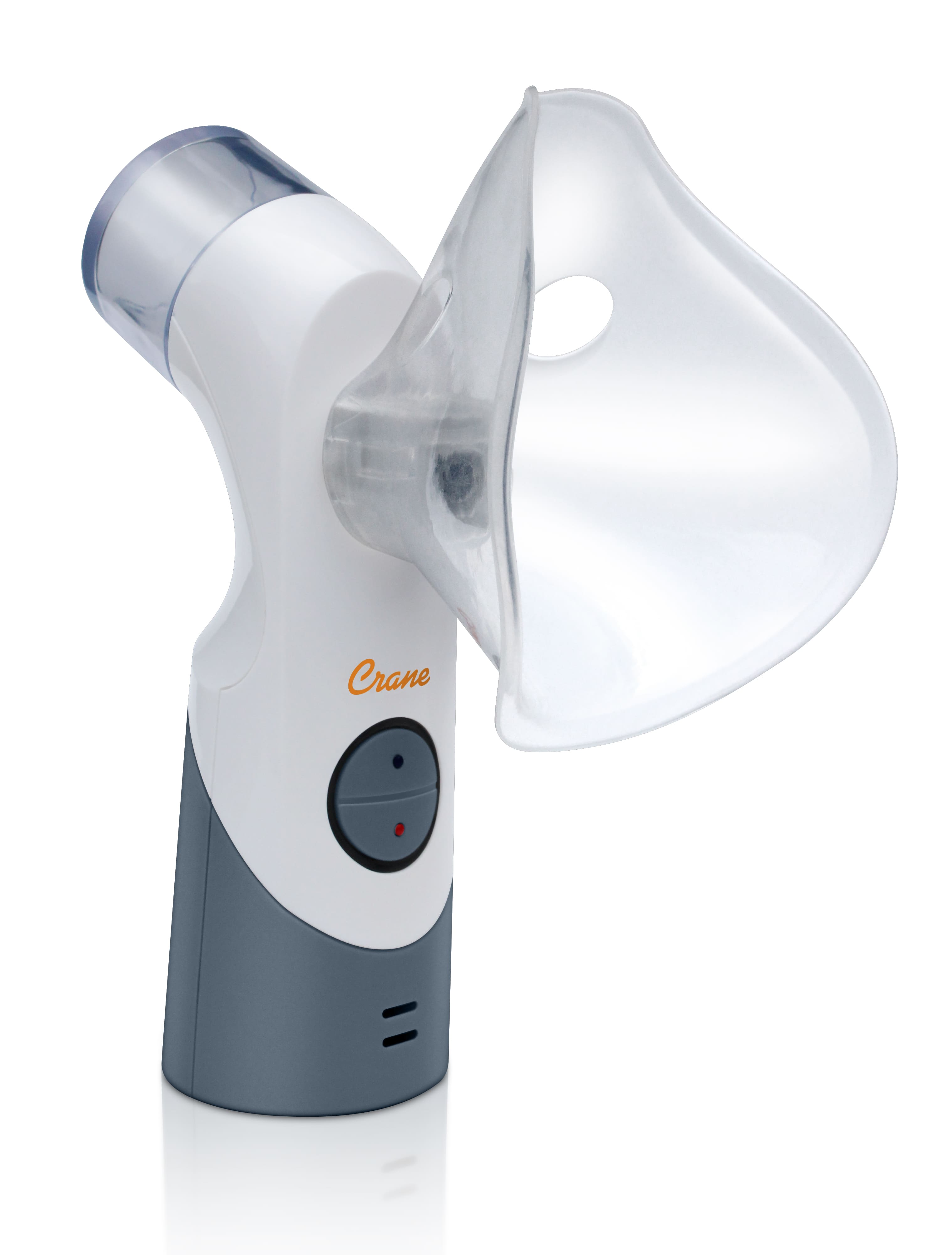 CRANE - Warm Steam & Cool Mist Cordless Portable Mist Inhaler - White/Gray