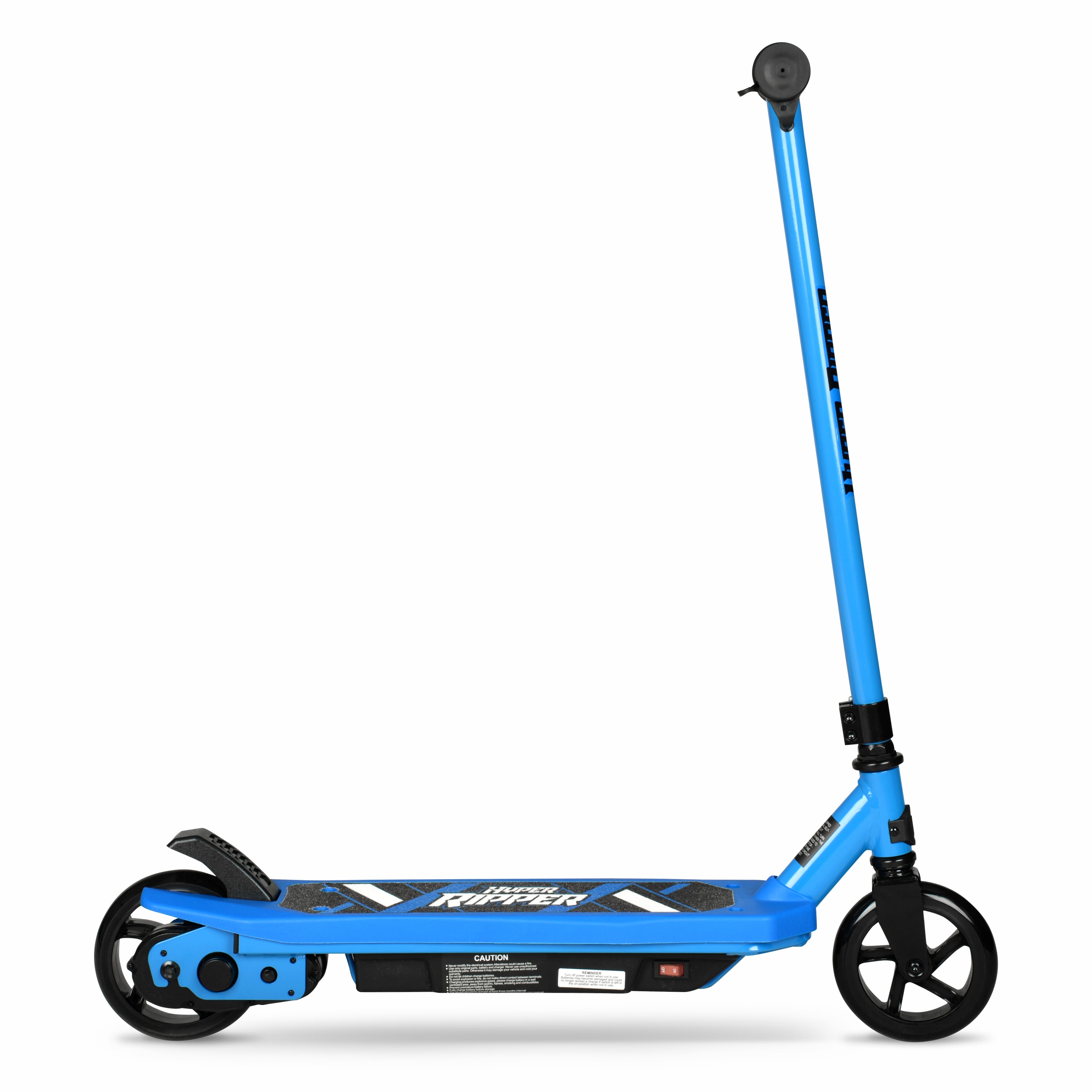 Hyper - Ripper Kids Electric Scooter with 10mph Max Speed - 6.5 Mile Range - Pressure Throttle - 120LB Weight Limit - 90W Motor - Blue - Image 2