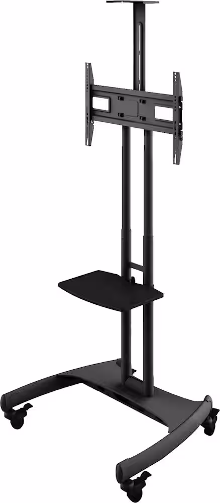 Kanto - Mobile TV Stand for Most Flat-Panel TVs Up to 65" - Black - Image 2