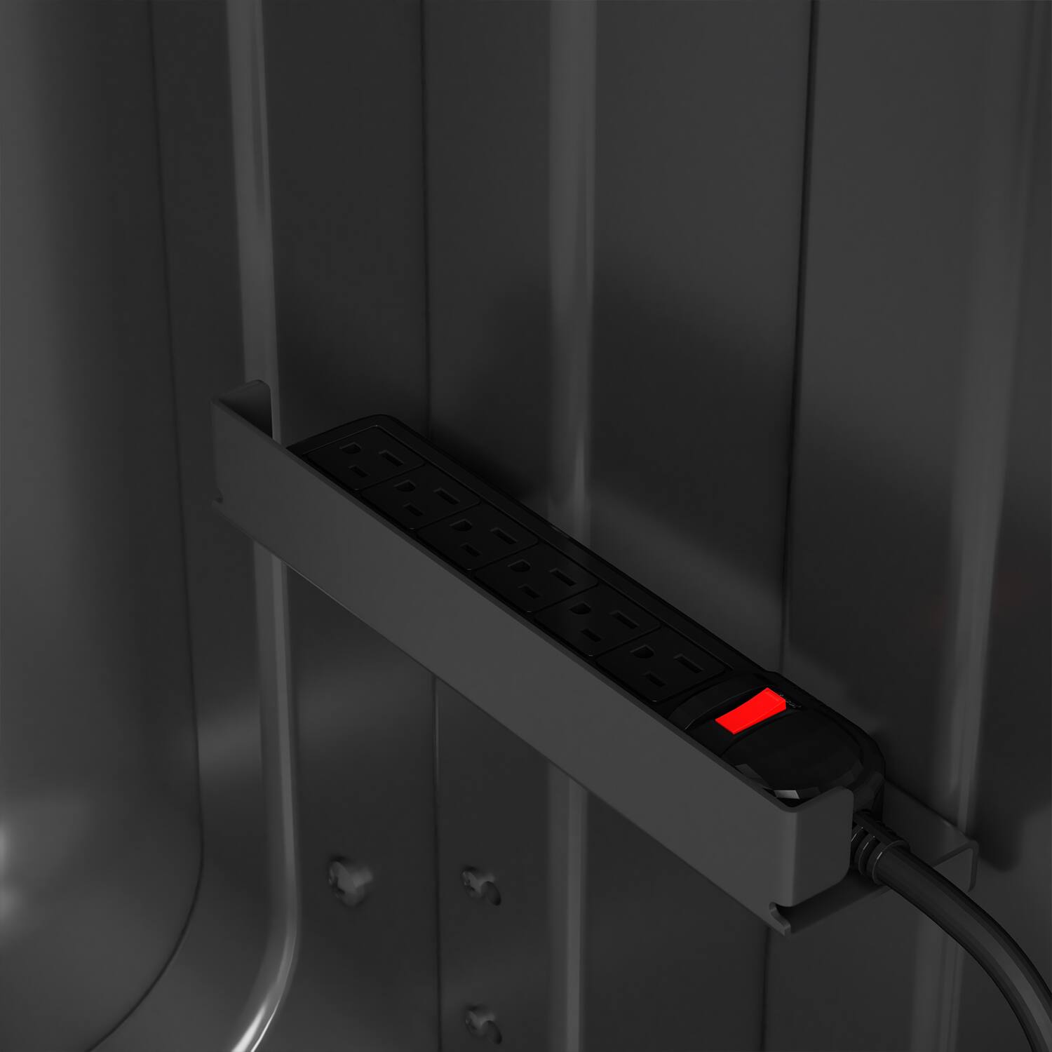 Storm Shell - Deluxe Weatherproof 44” Outdoor TV Enclosure with Full Motion TV Mount Included - Black - Image 11