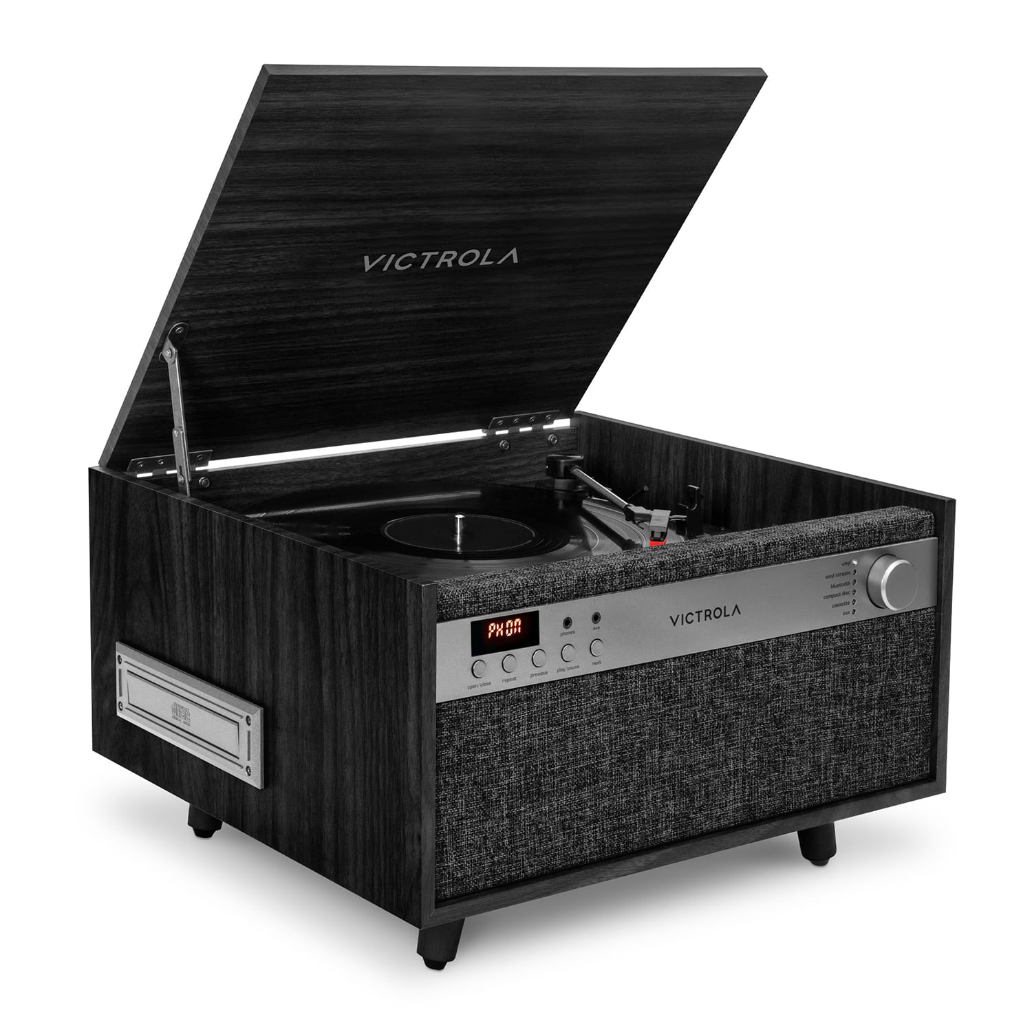Victrola - Century 6-in-1 Music Center - Black