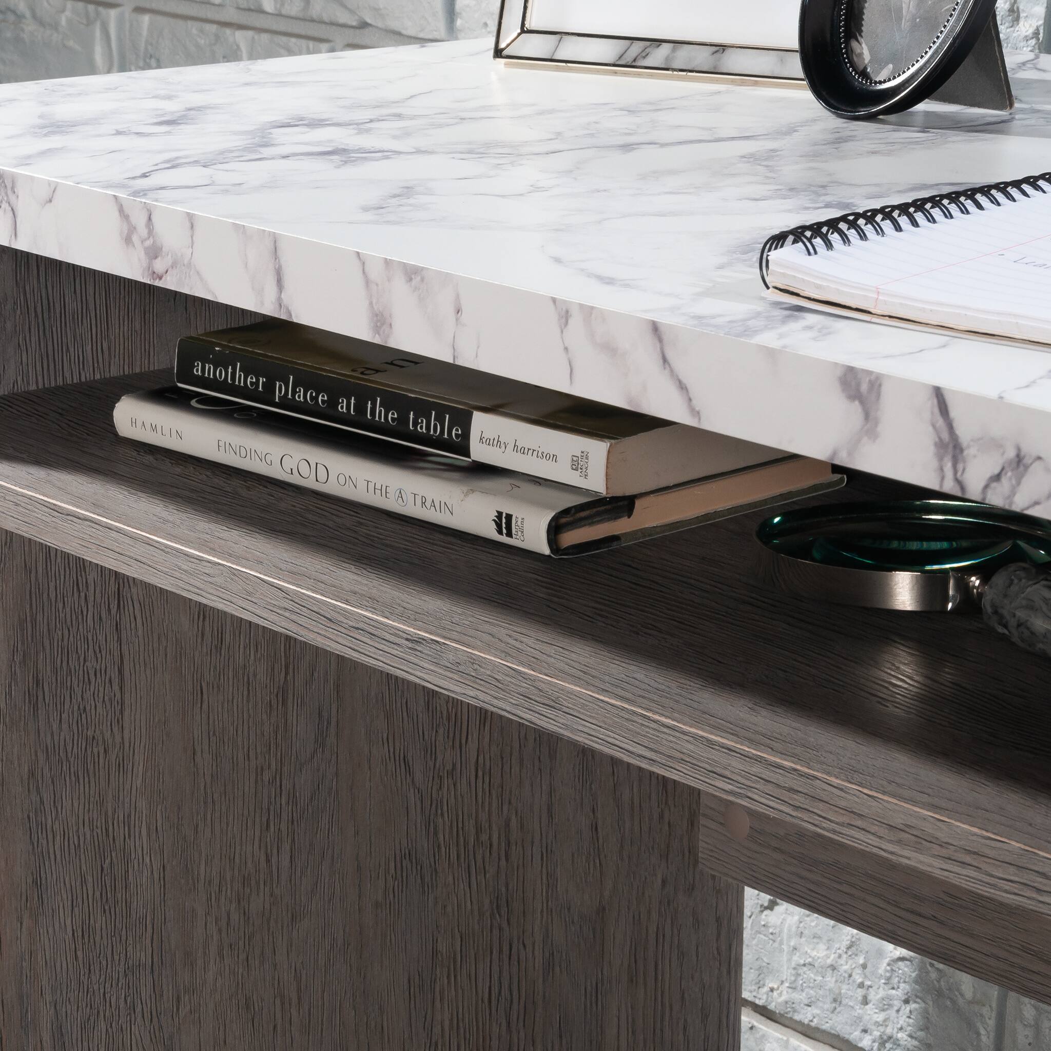 Sauder - East Rock Writing Desk Ao - Ashen Oak - Image 6