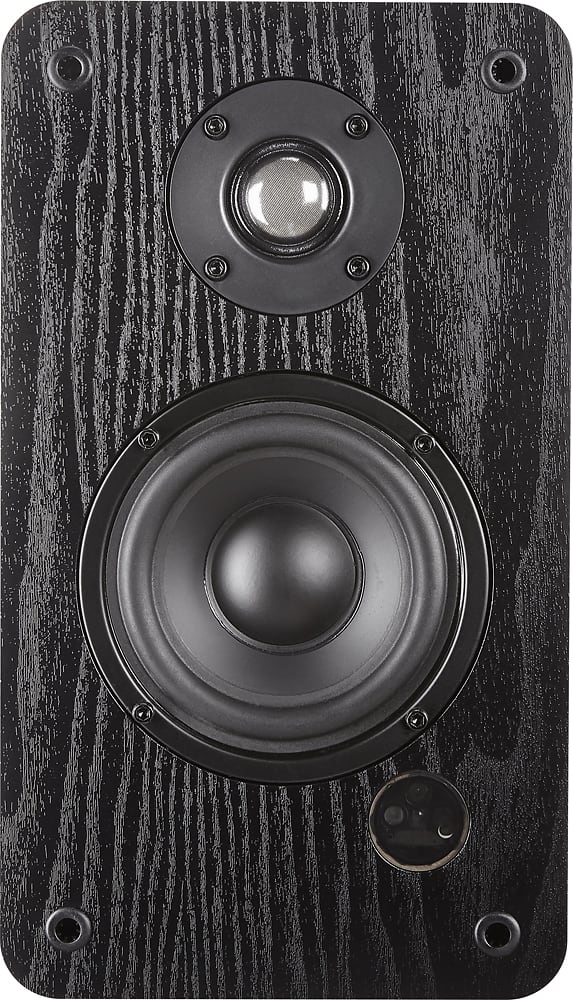 Insignia™ - 25w (per speaker, 50w total) Bluetooth Bookshelf Speakers - Black - Image 4