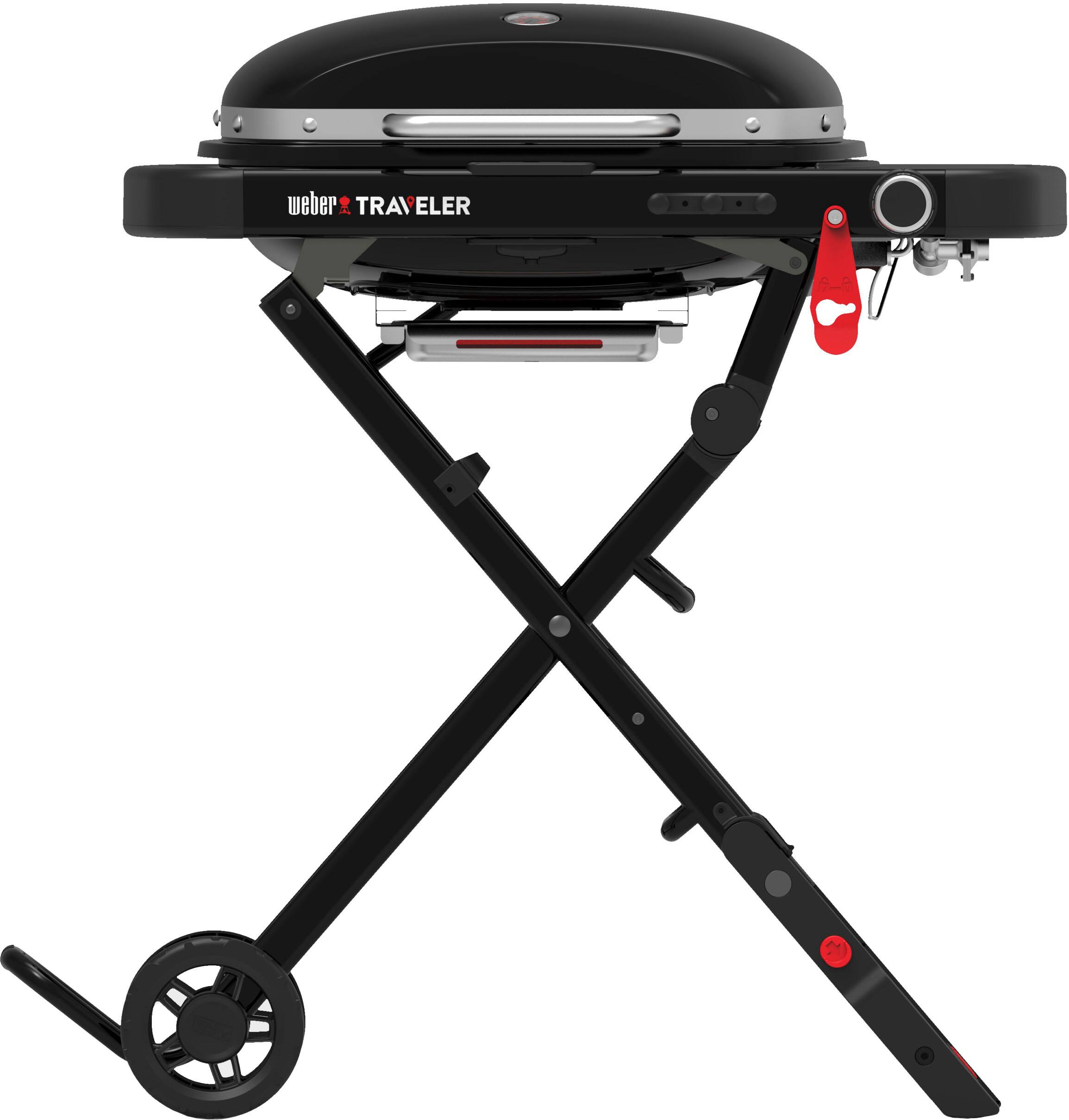 Weber - Traveler Portable Gas Grill - Black