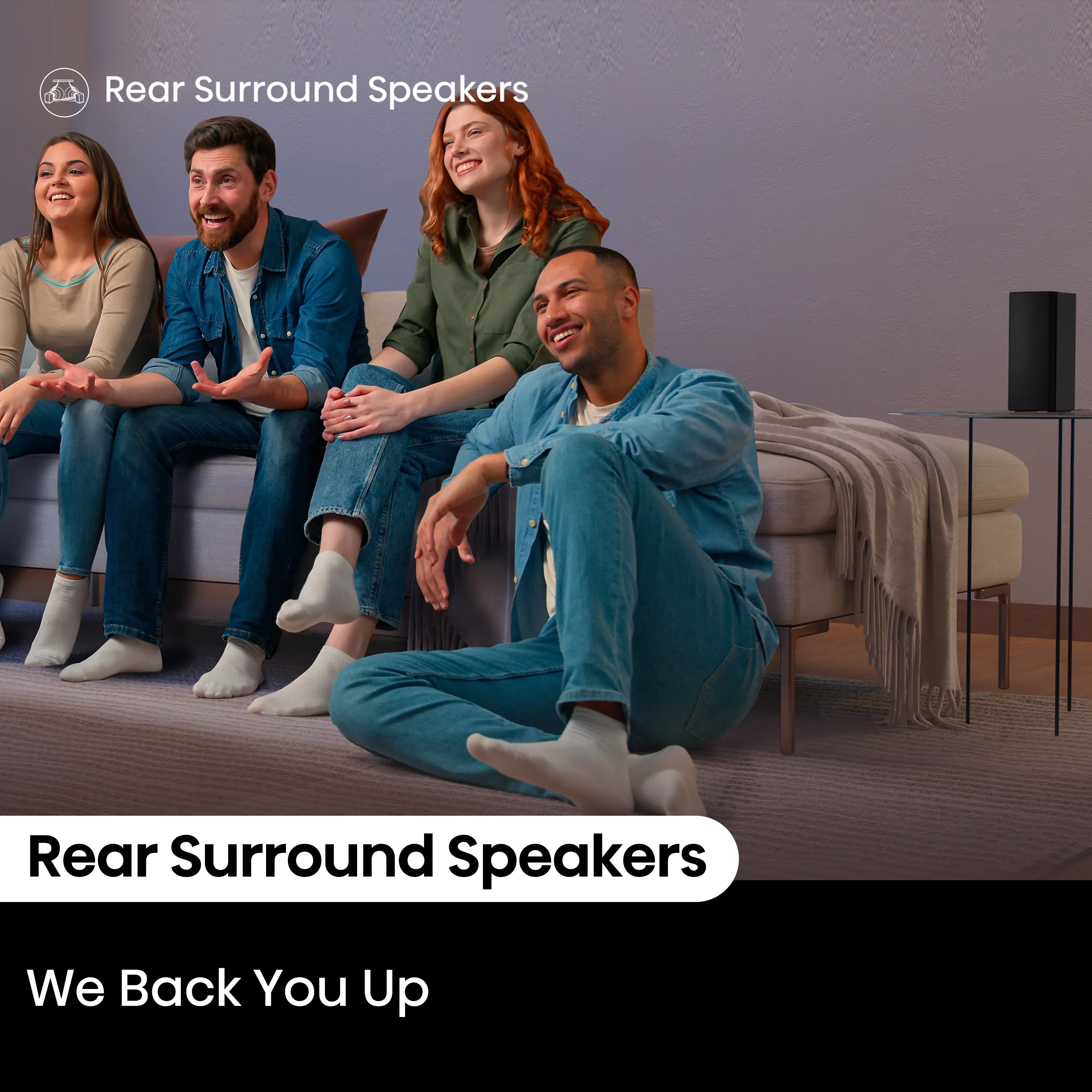 Hisense - 5.1 Channel 540W Soundbar with Wireless 6.5" Subwoofer and 2 Rear Speakers (HS5100) - Black - Image 6